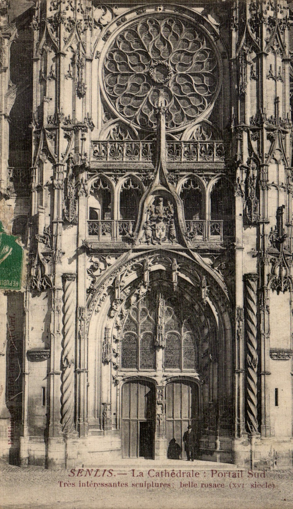 CPA Senlis La Cathedrale Portail Sud 