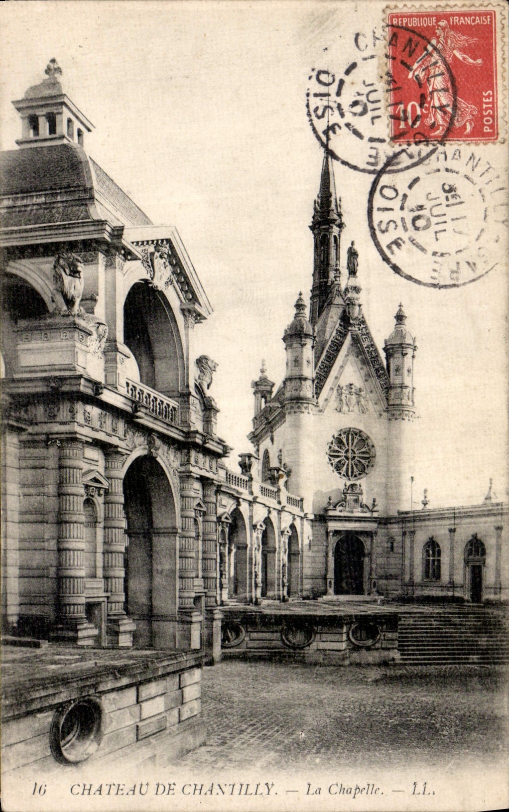 CPA Chateau de Chantilly La Chapelle 