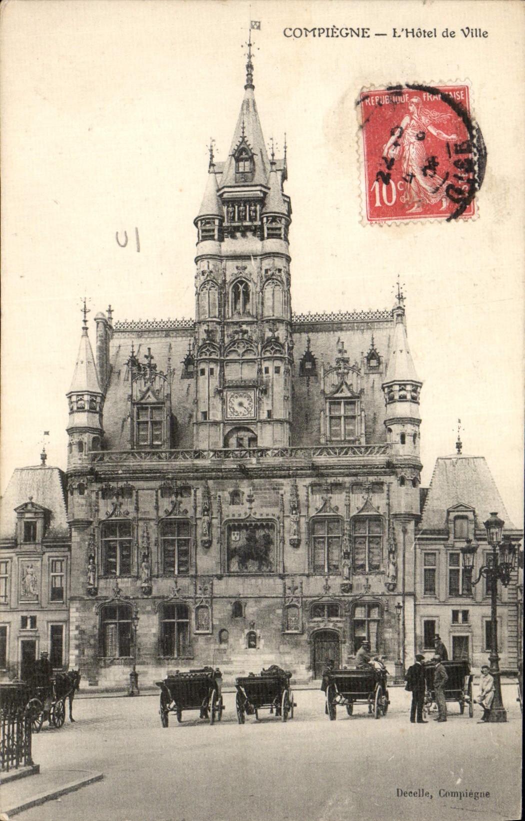 CPA Compiegne L'Hotel de Ville 