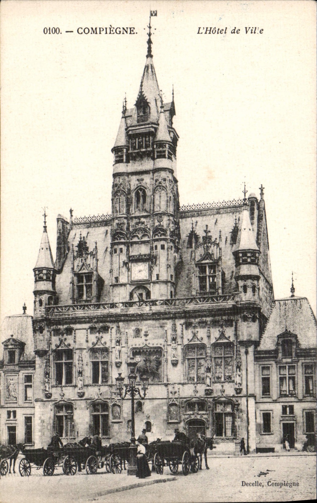 CPA Compiegne L'Hotel de Ville 