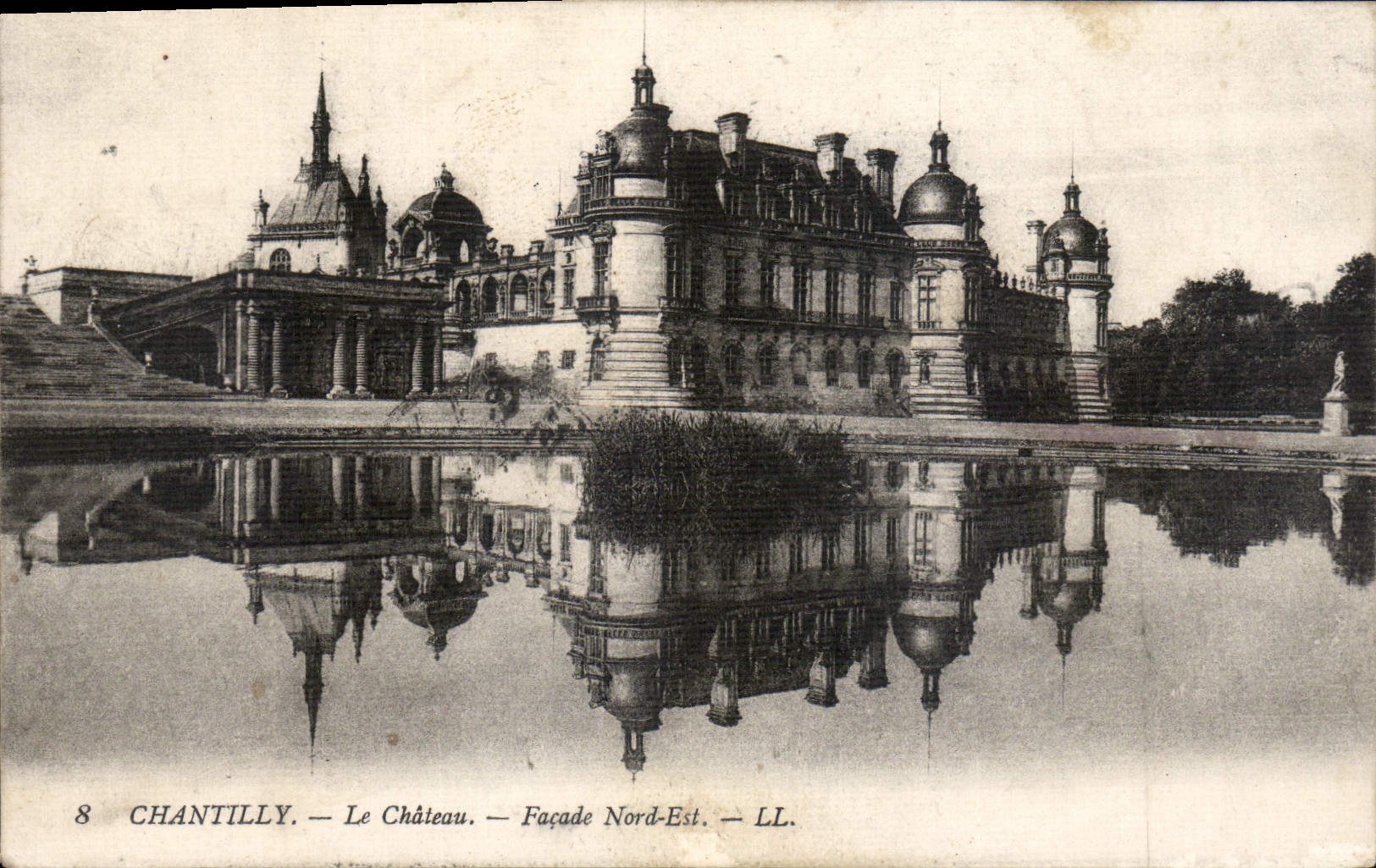 CPA Chantilly Le Chateau Facade Nord Est 