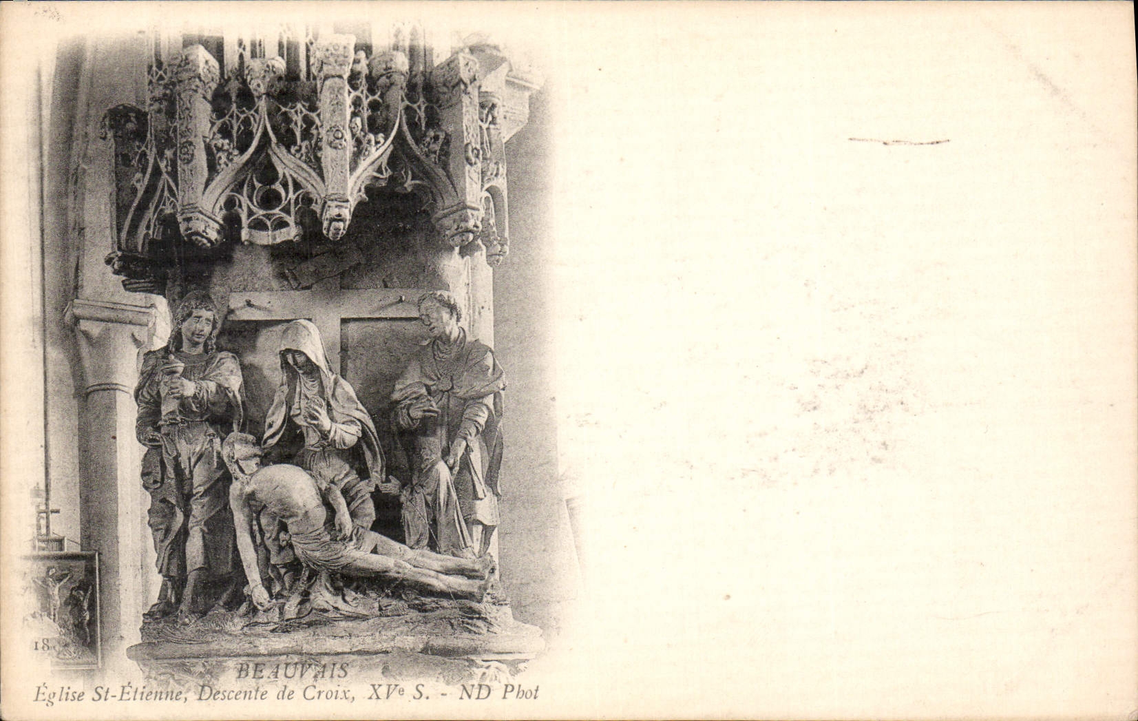 CPA Beauvais Eglise St Etienne de Croix