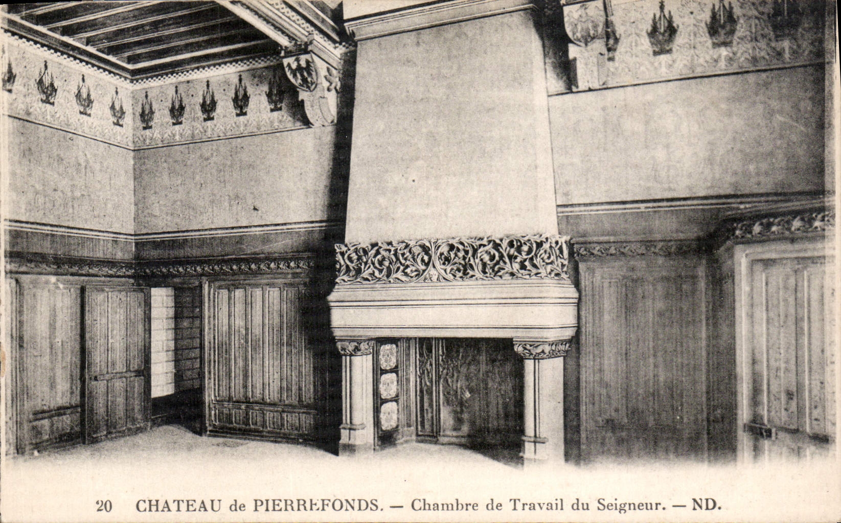 CPA Chateau de Pierrefonds Chambre de Travail du Seigneur