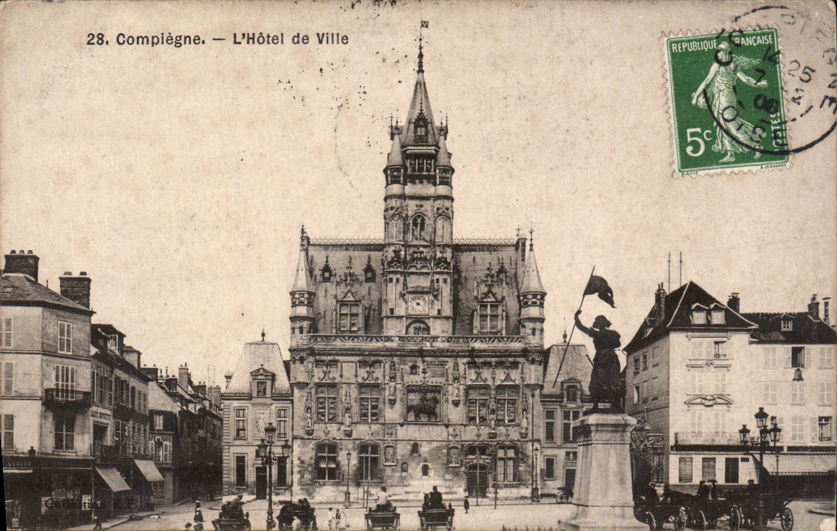 CPA Compiegne L'Hotel de Ville 