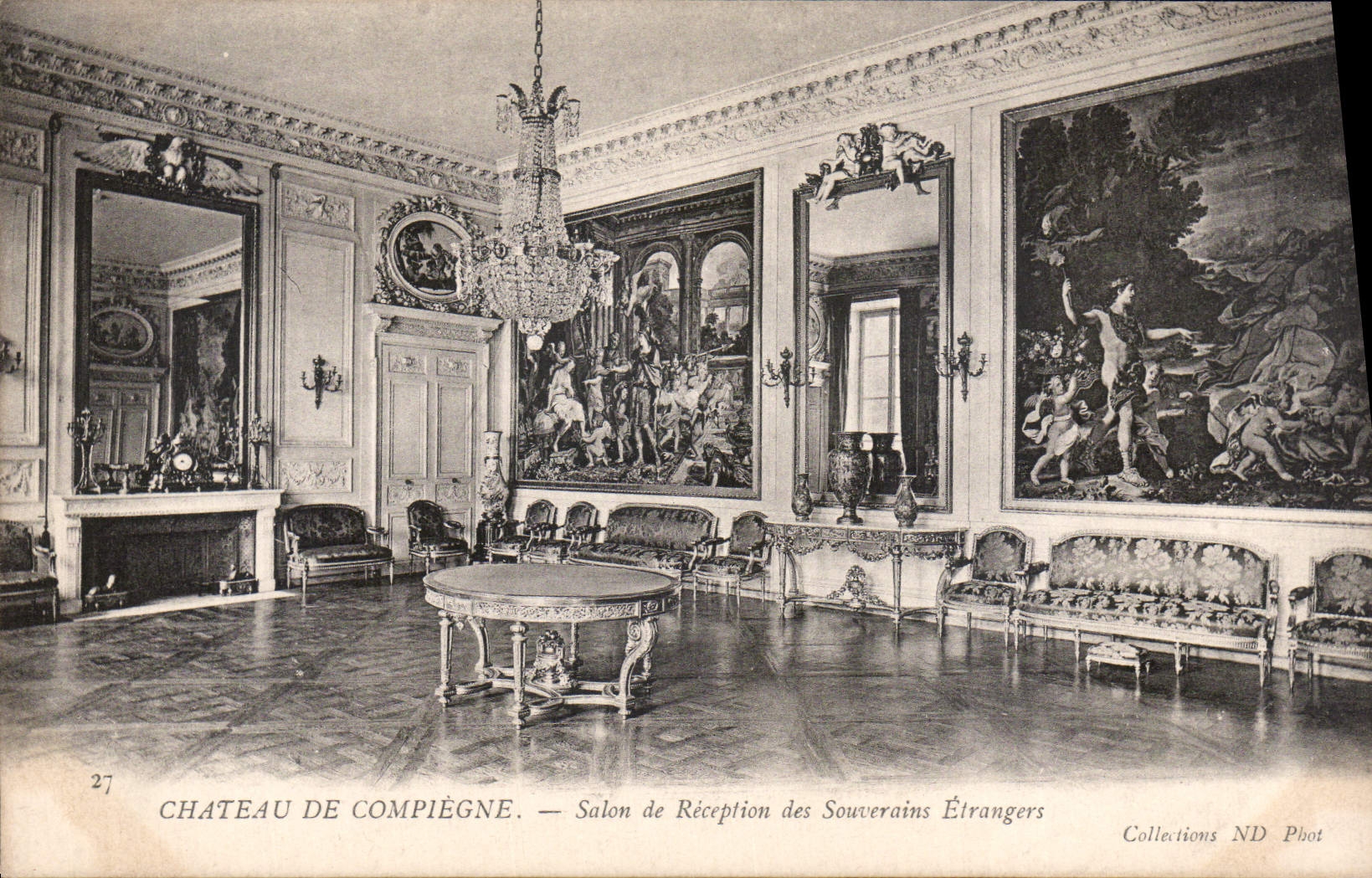 CPA Chateau de Compiegne Salon de Reception des Souverains Etrangers 