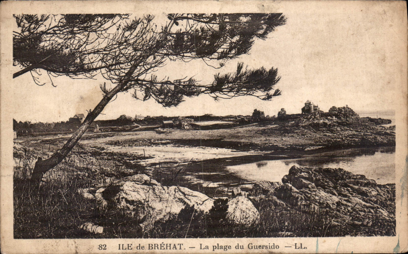 CPA Ile de Brehat la Plage du Guersido 