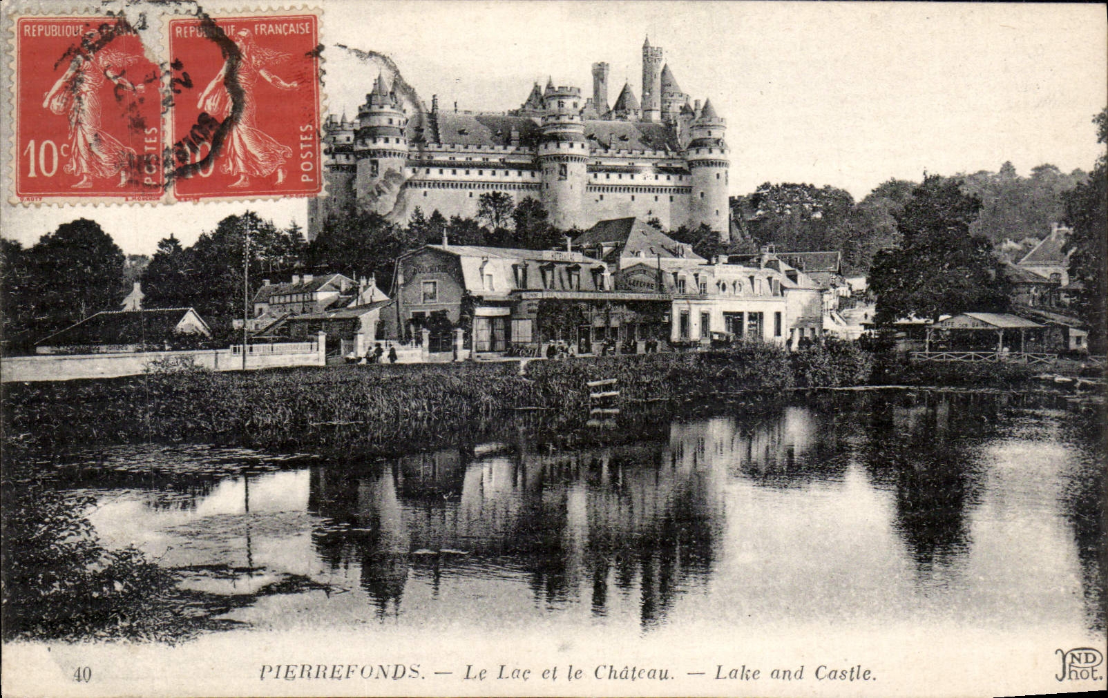 CPA Pierrefonds Le Lac et le Chateau