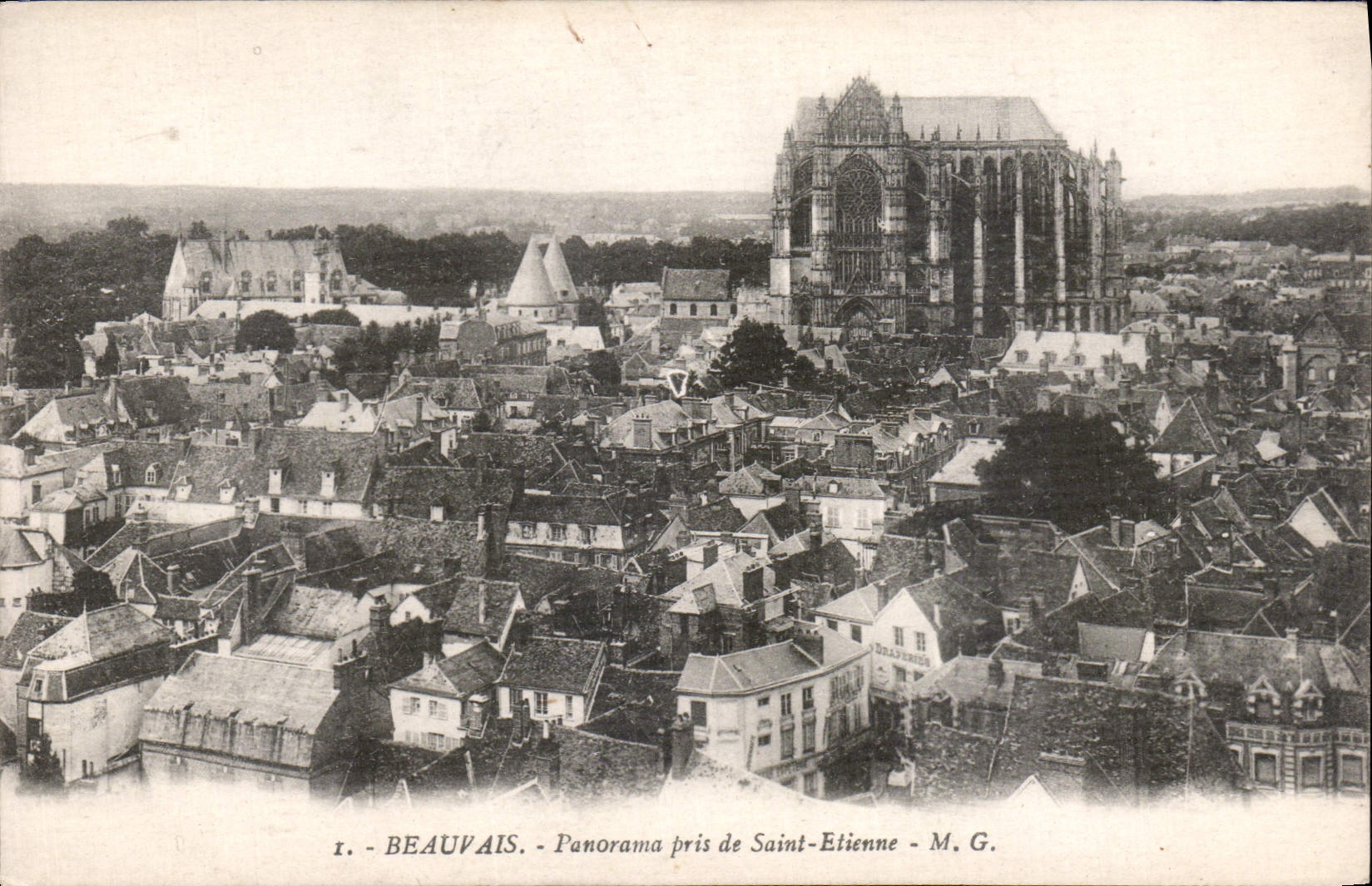 CPA Beauvais Panorama pris de Saint Etienne