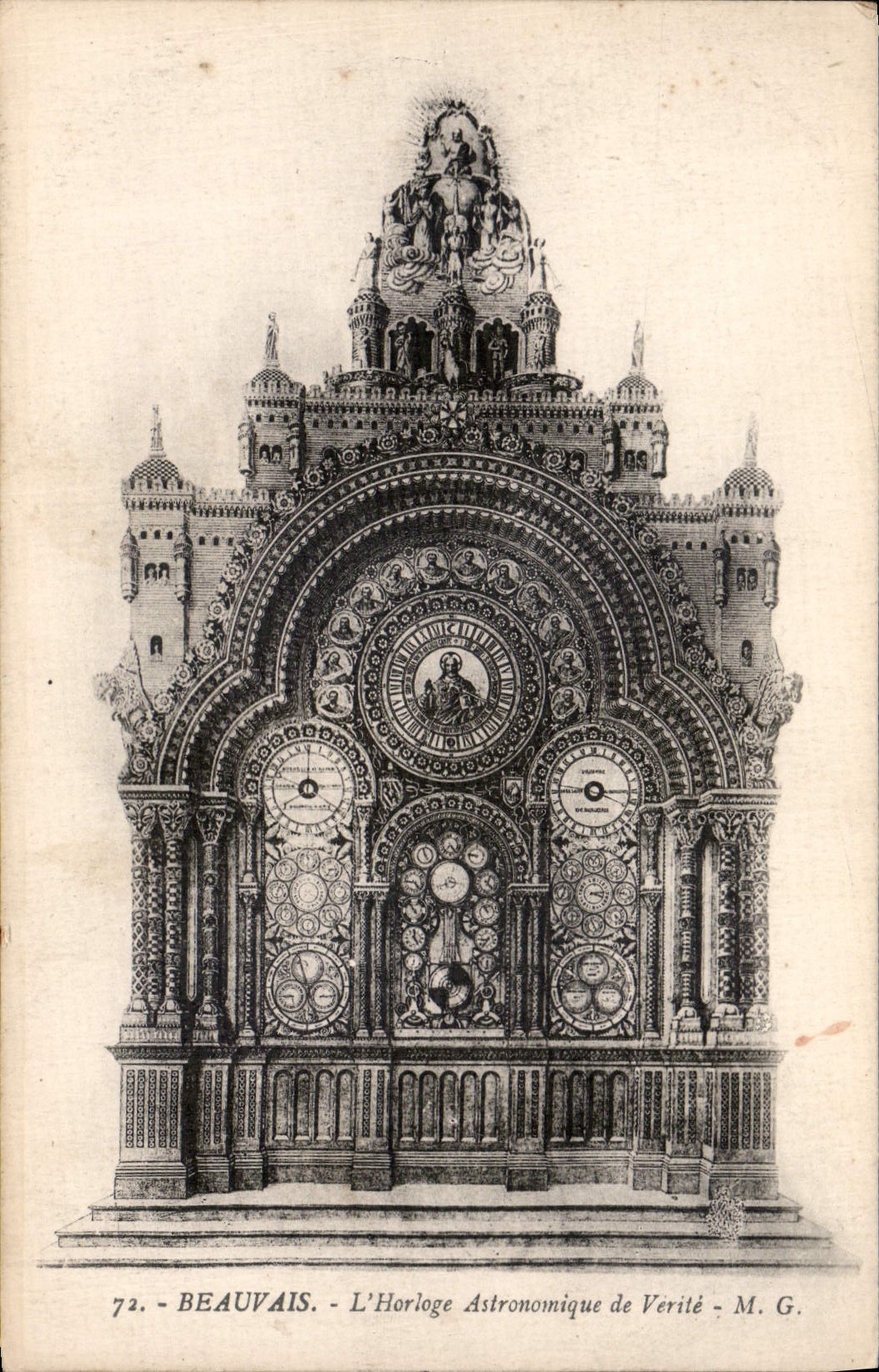 CPA Beauvais L'Horloge Astronomique de Verite