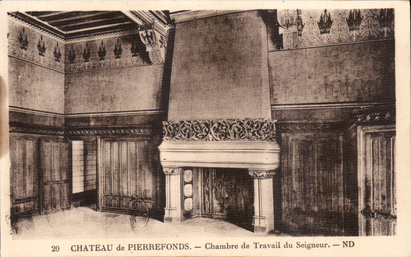 CPA Chateau de Pierrefonds Chambre de Travail du Seigneur 