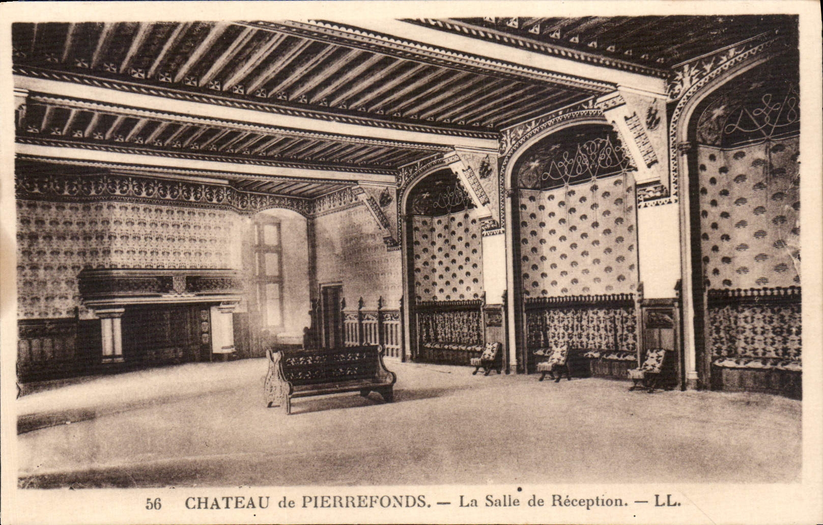 CPA Chateau de Pierrefonds La Salle de Reception 