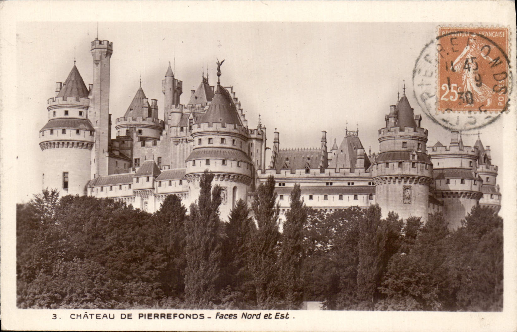 CPA Chateau de Pierrefonds faces Nord et Est 
