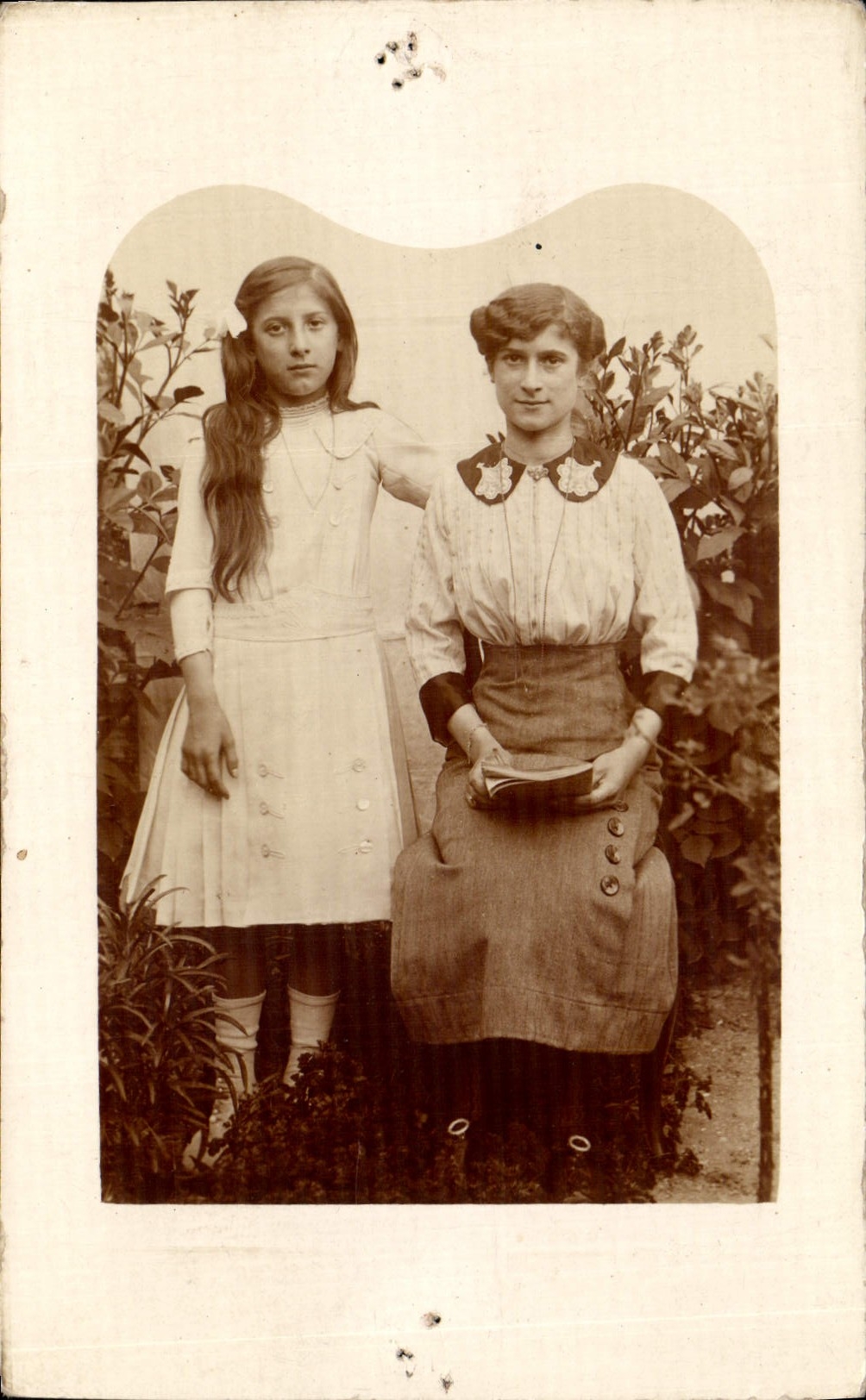 CARTE PHOTO Femme Enfant