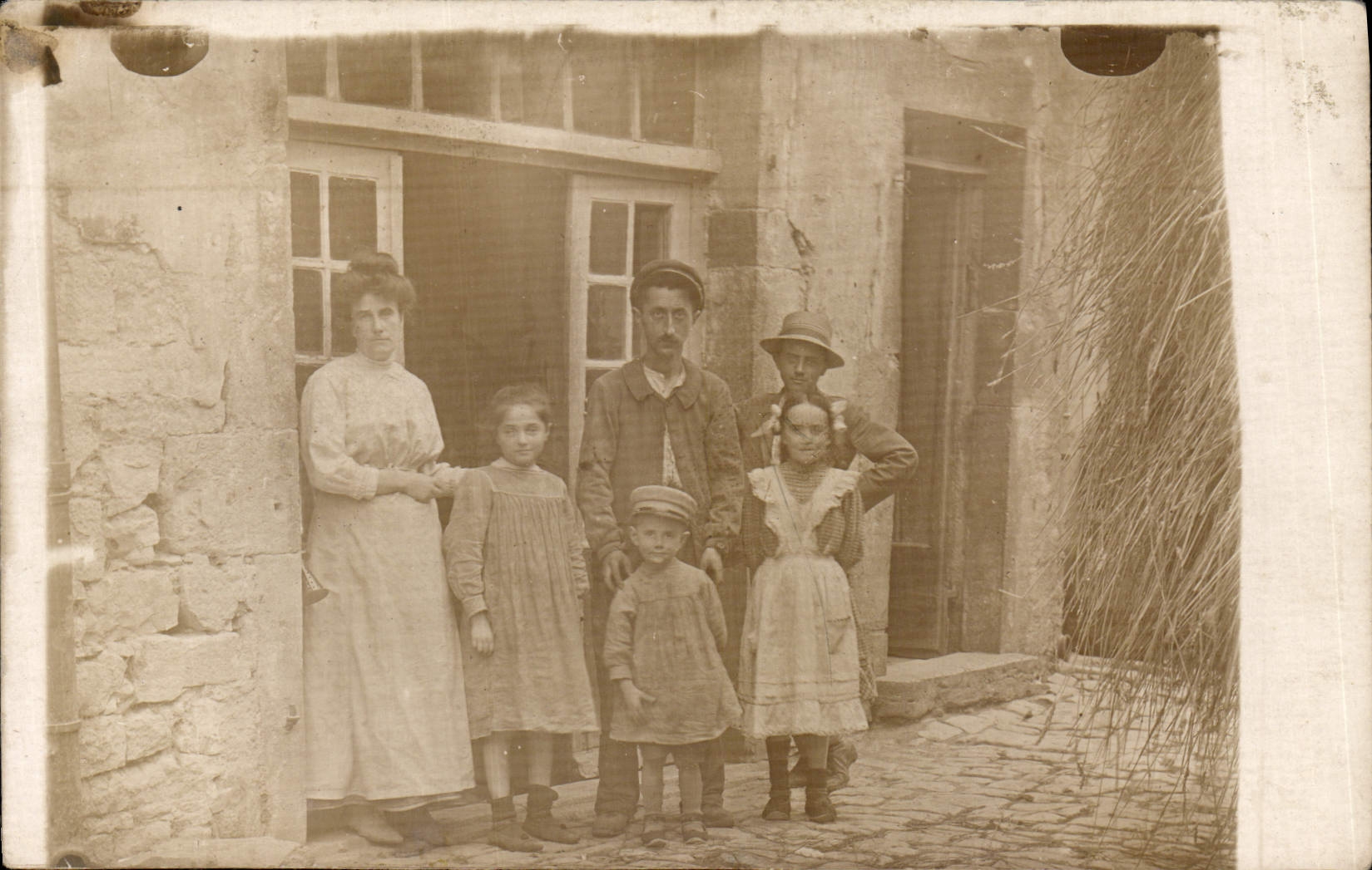 CARTE PHOTO Famille Femme Enfants