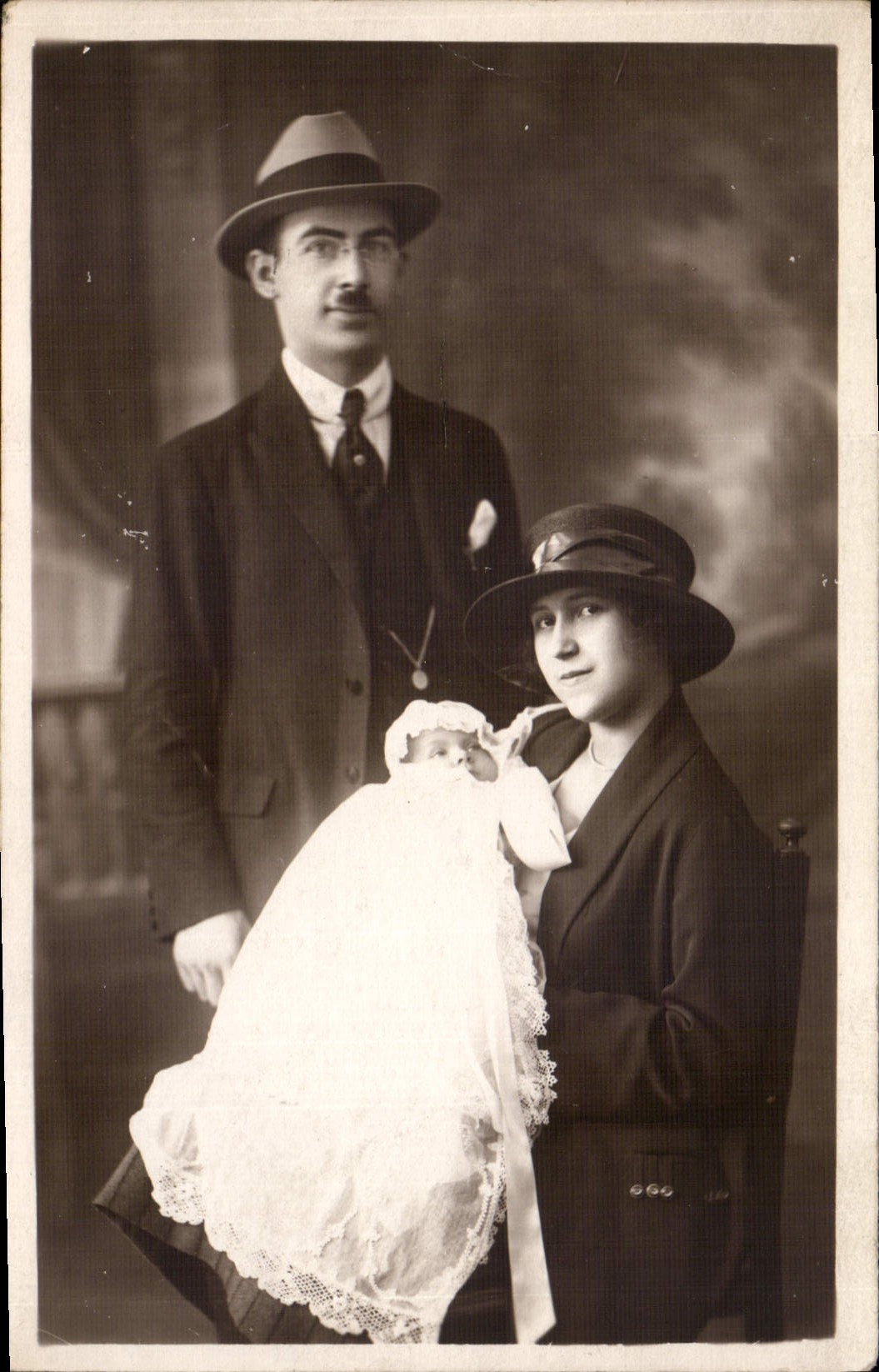 CARTE PHOTO Femme Enfant Bebe