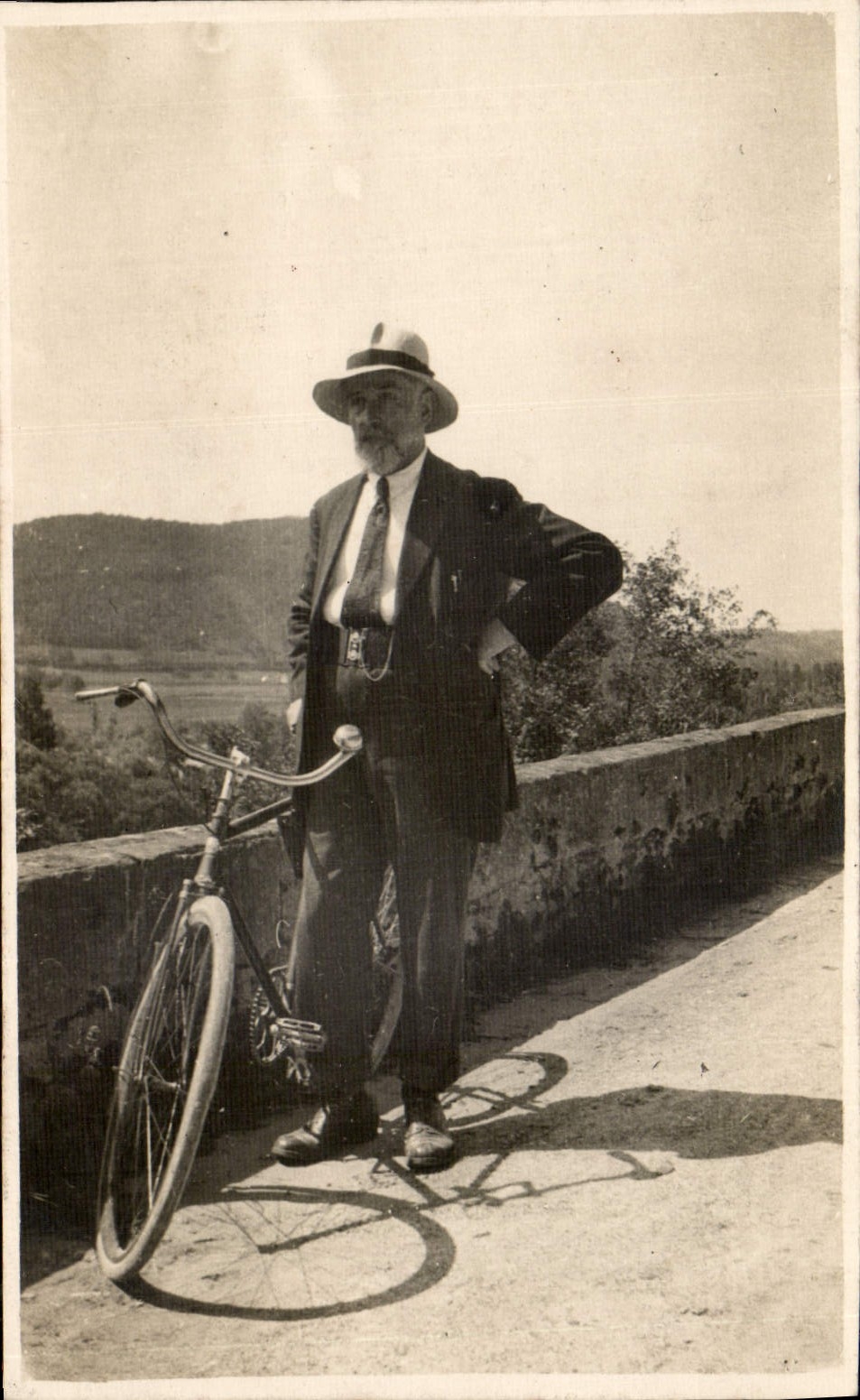 CARTE PHOTO Homme Velo Cycle
