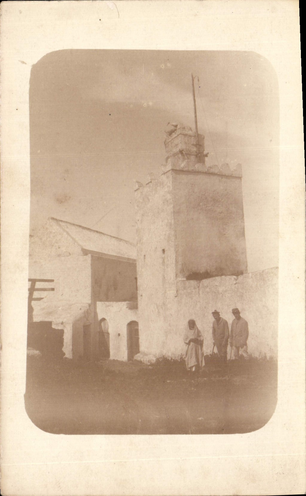 CARTE PHOTO Tour Soldats Militaria Afrique du Nord