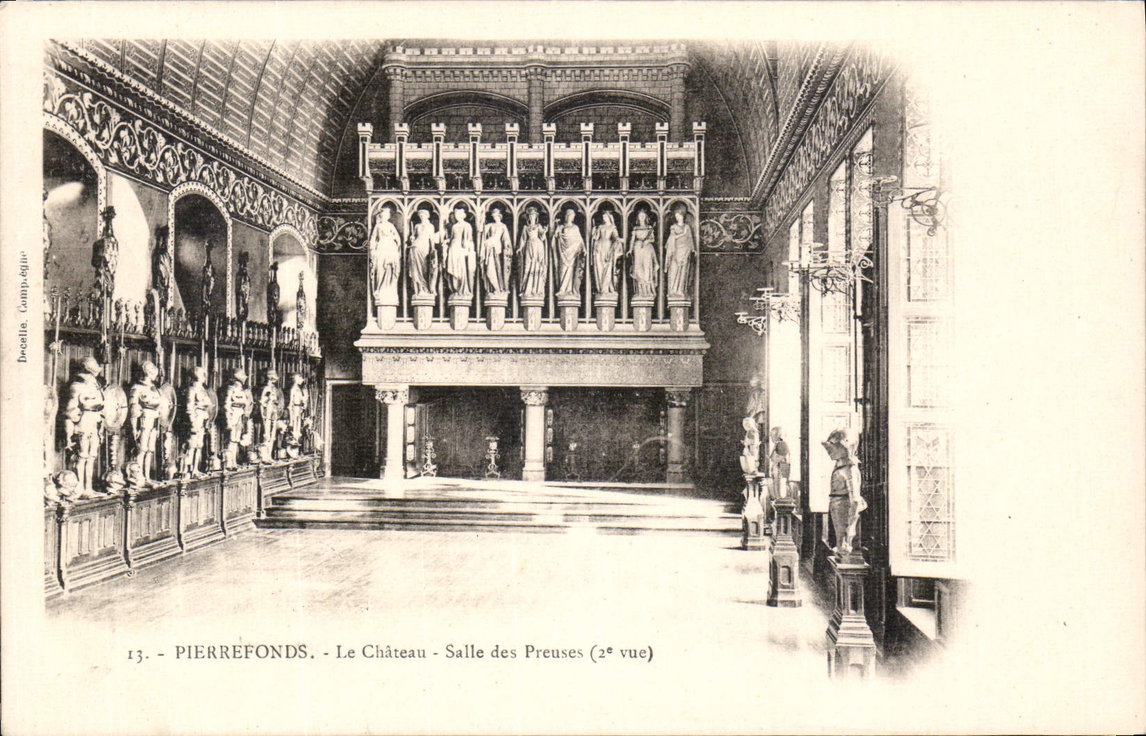 CPA Pierrefonds Le Chateau Salle des Preuses 