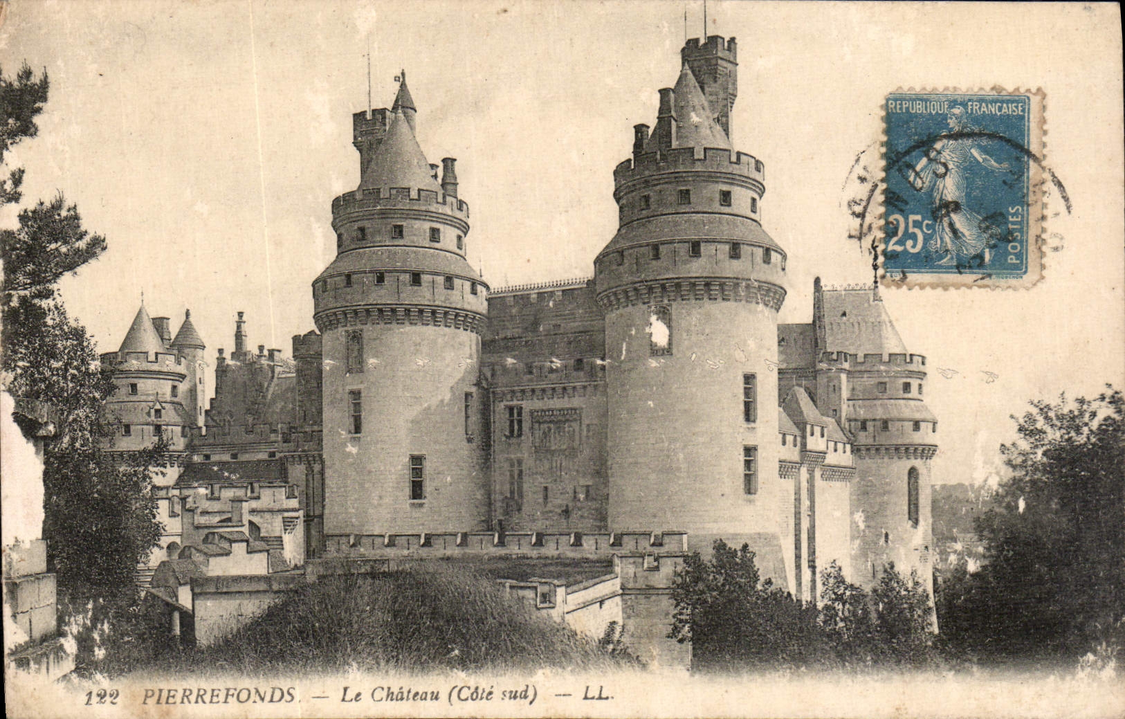CPA Pierrefonds Le Chateau Cote sud