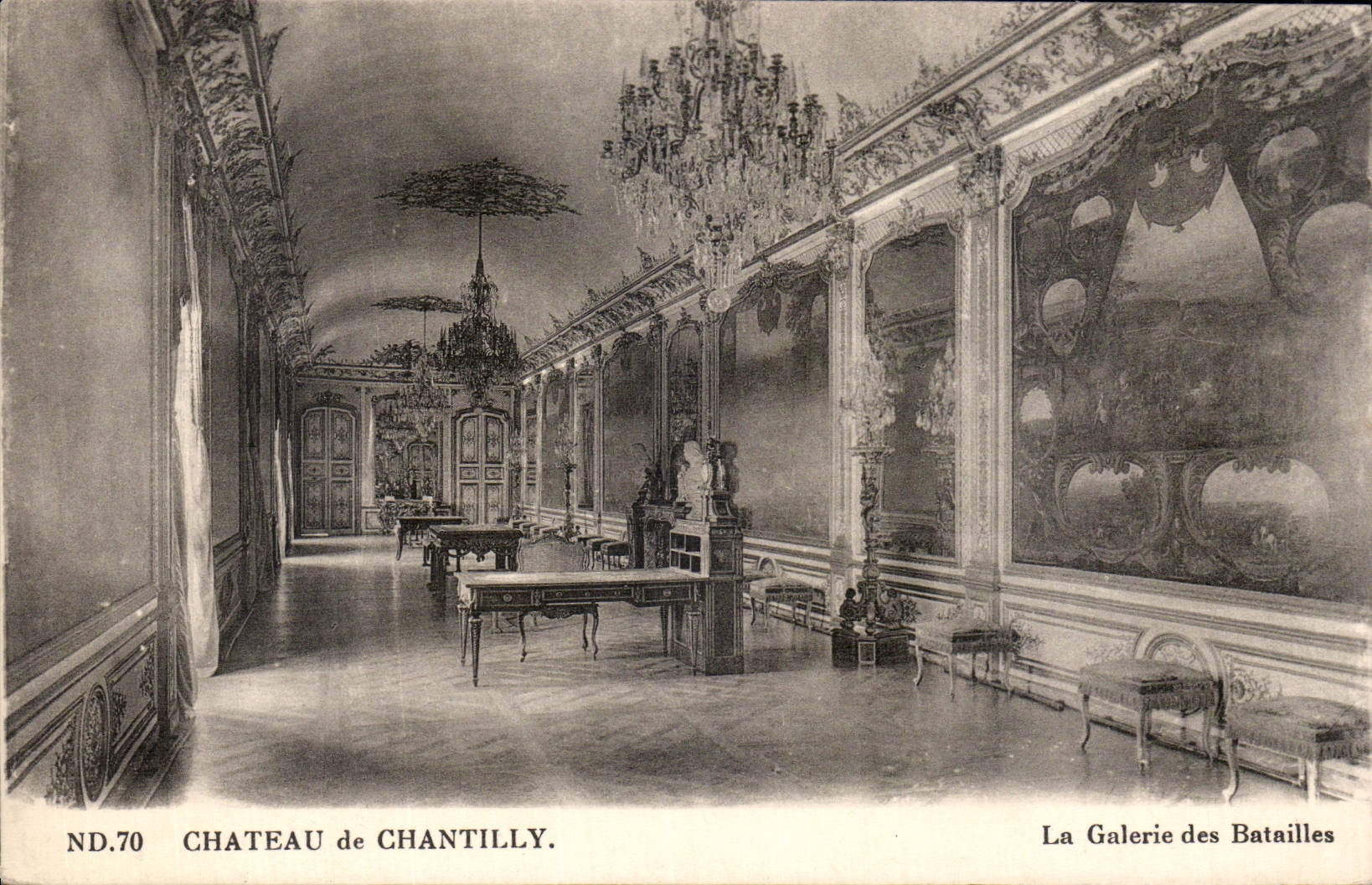 CPA Chateau de Chantilly La Galerie des Batailles 