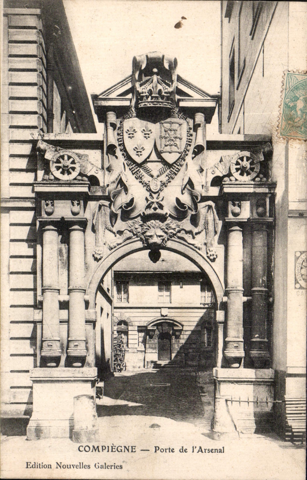 CPA Compiegne Porte de l'Arsenal 