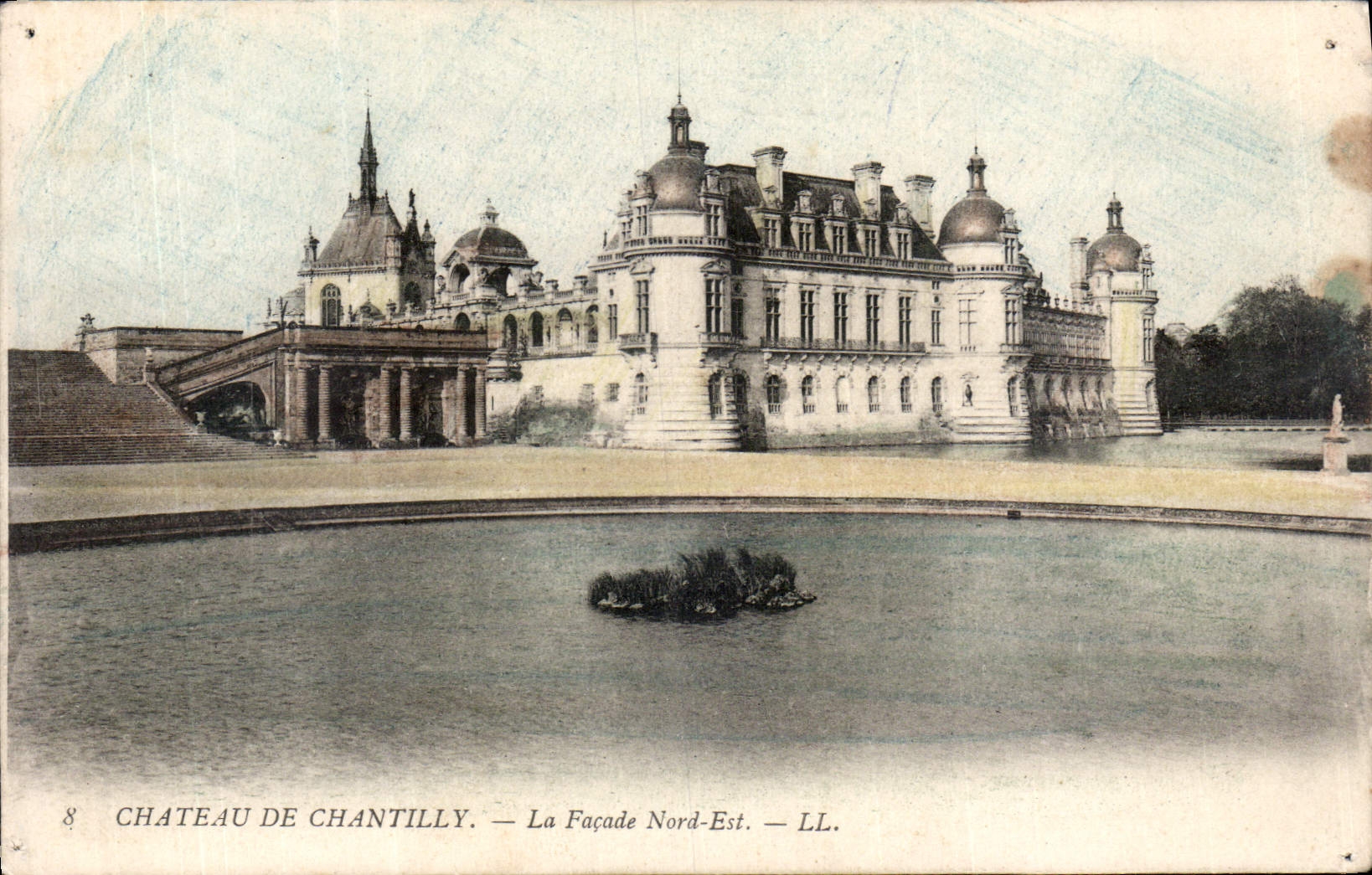 CPA Chateau de Chantilly la facade nord est