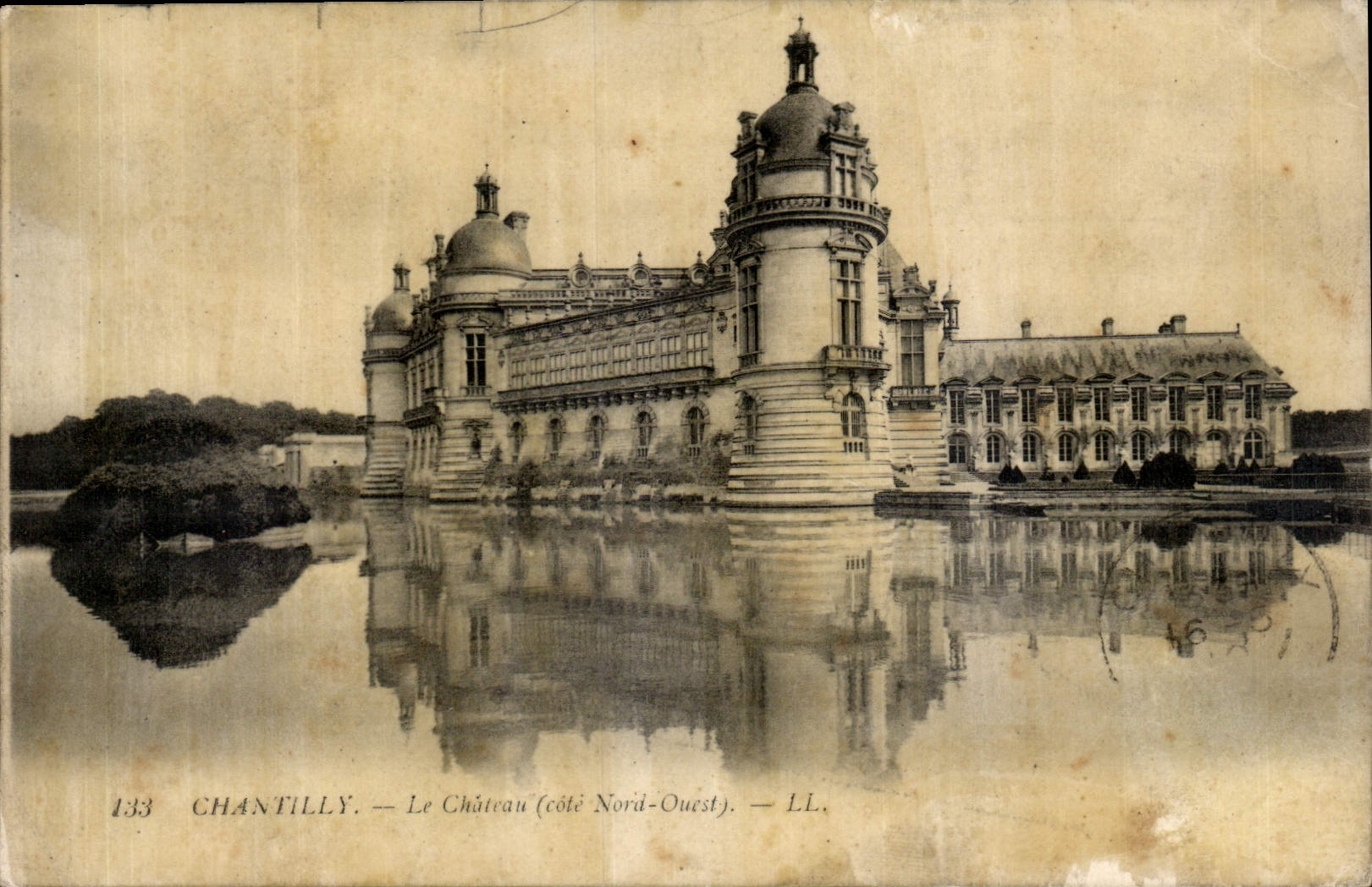 CPA Chantilly le Chateau cote nord ouest