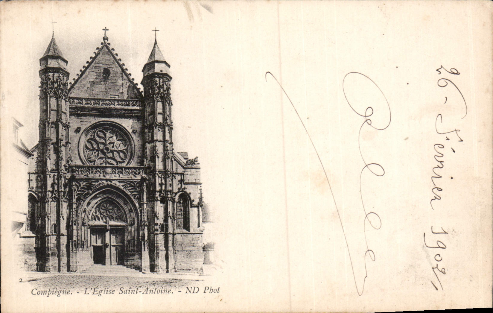 CPA Compiege l'Eglise Saint Antoine 