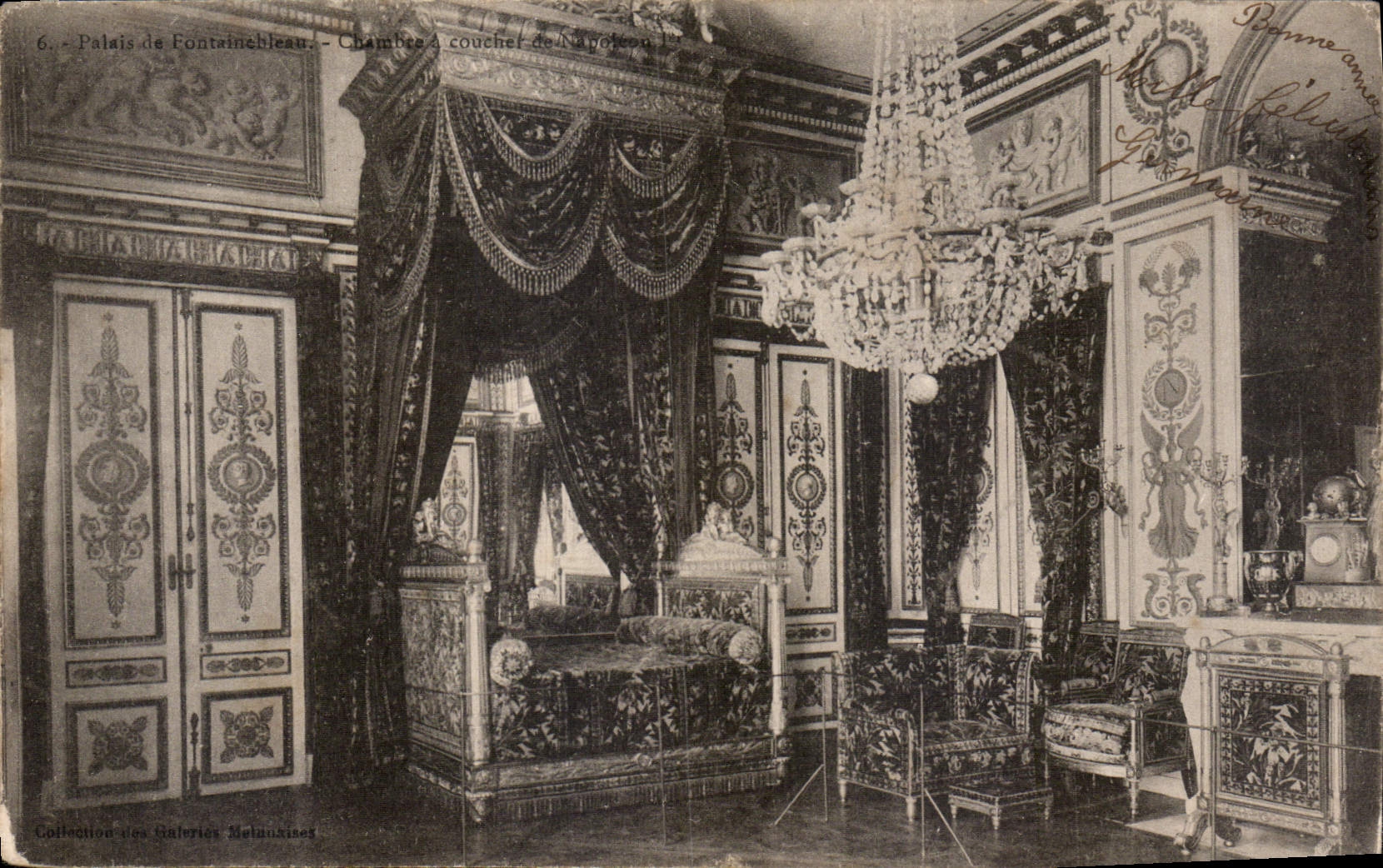 CPA Palais de Fontainebleau chambre a coucher 