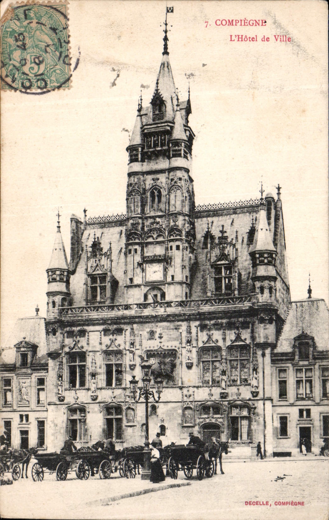 CPA Compiegne l'Hotel de Ville 