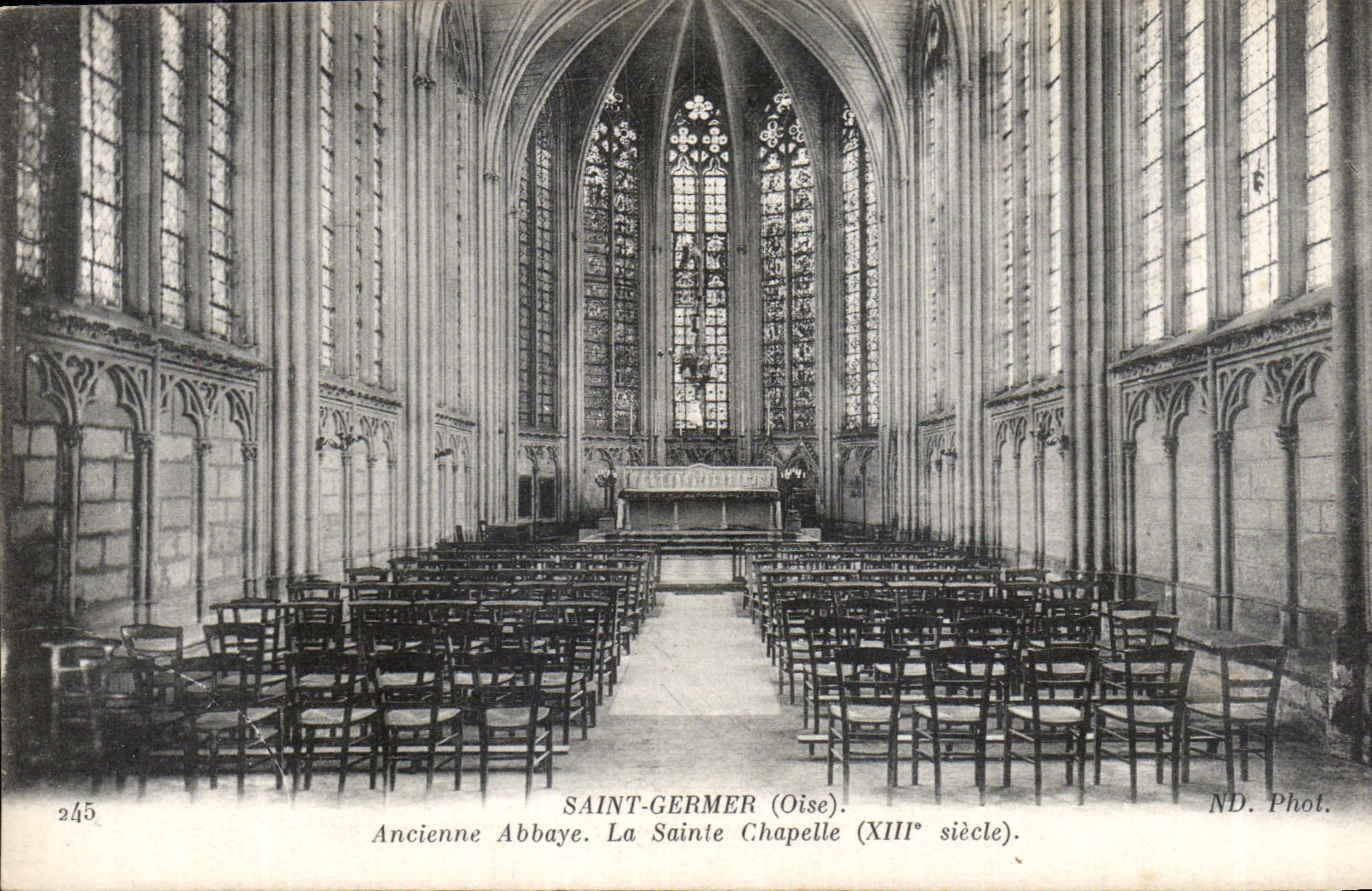 CPA Saint Germer Oise Ancienne Abbaye la Sainte Chapelle XIII siecle 