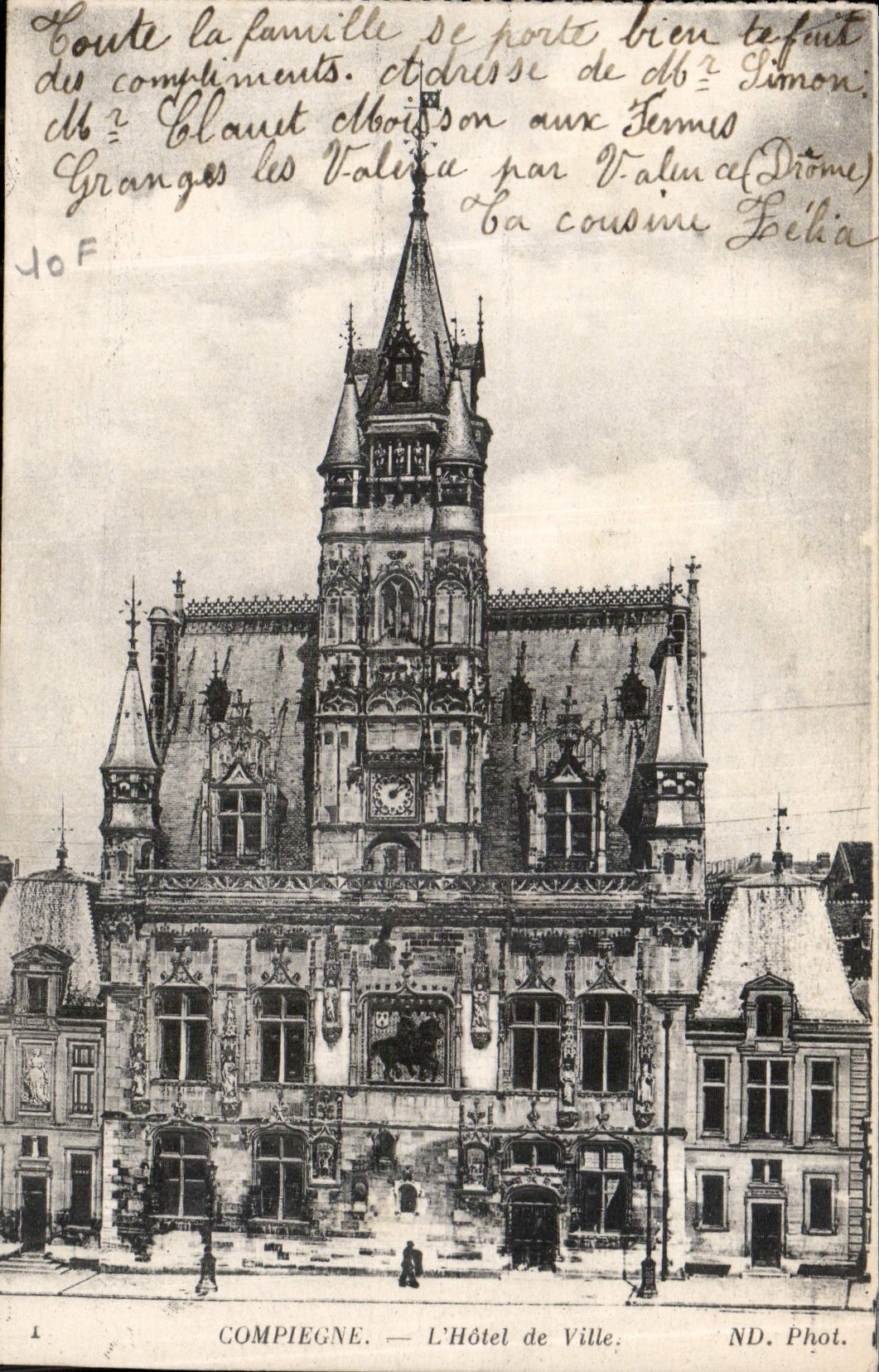 CPA Compiegne l'Hotel de Ville 
