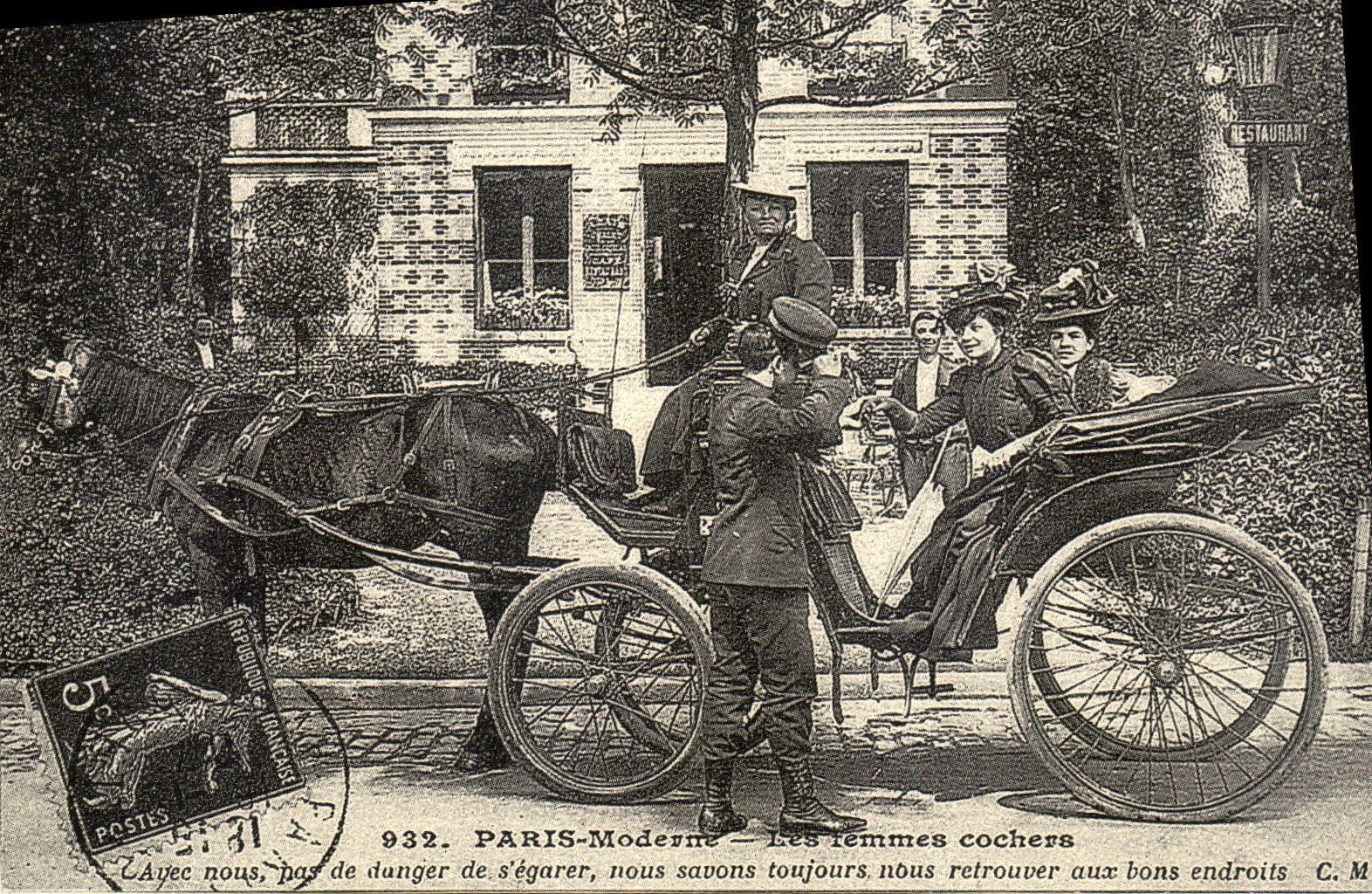 REPRO Paris Moderne les temmes cochers