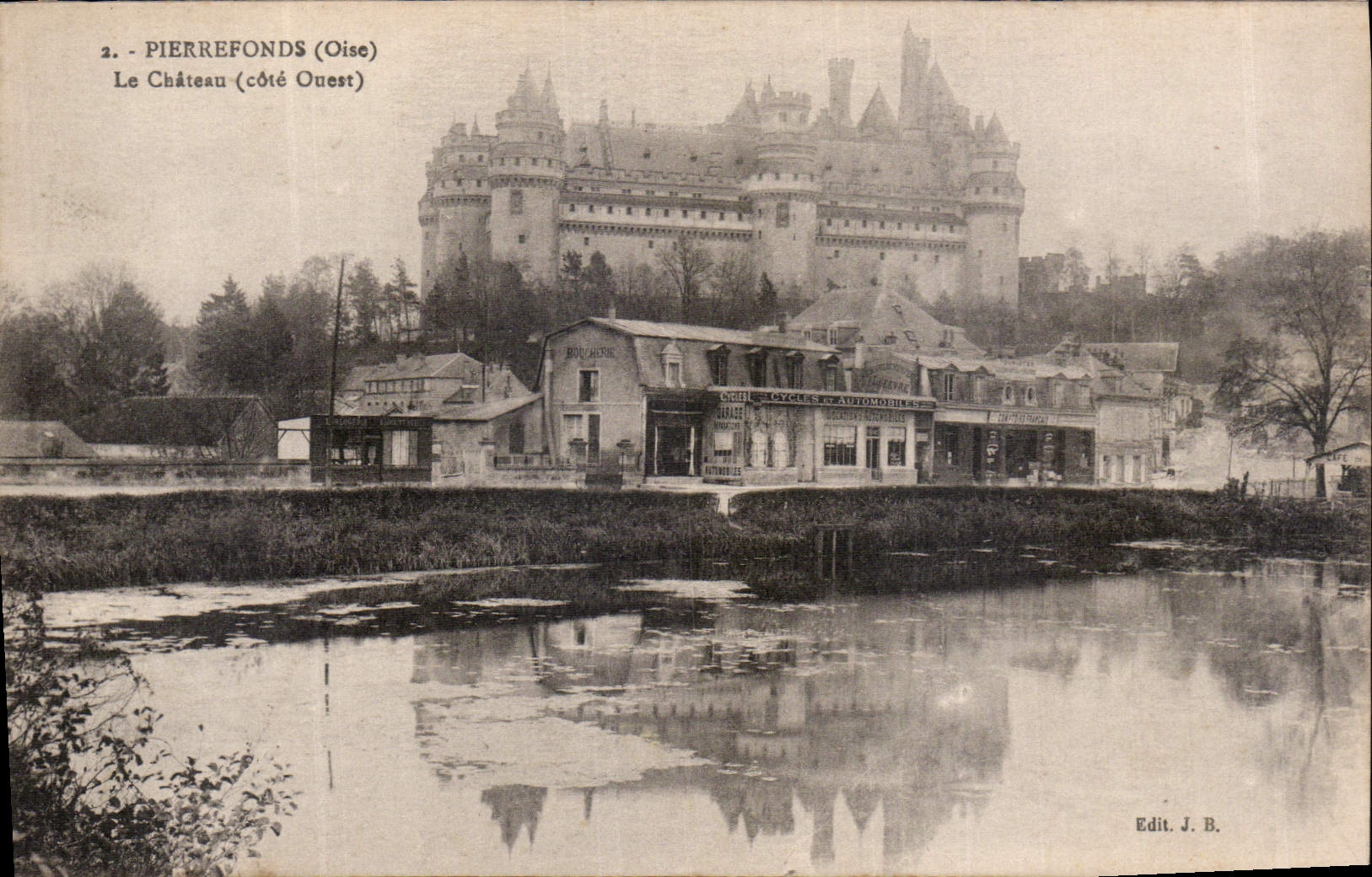 CPA Pierrefonds Oise le Chateau cote ouest