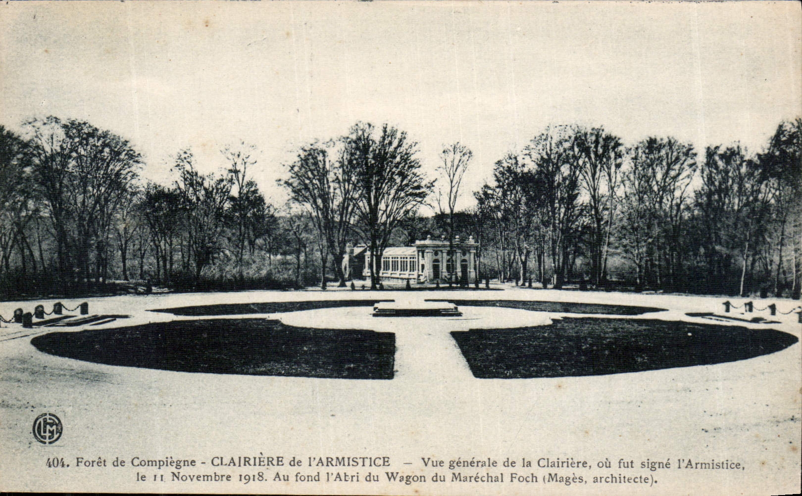 CPA Foret de Compiegne Clairiere de l'Armistice vue generale de la Clairiere ou fut signe l'Armistic