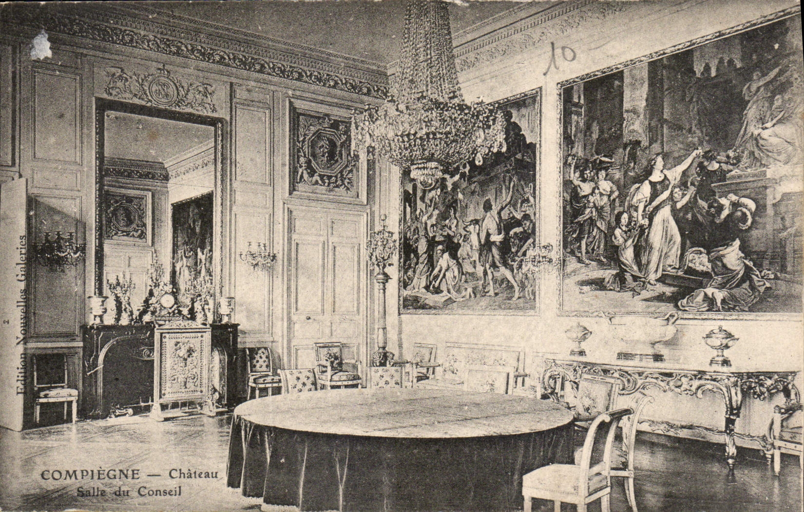 CPA Compiegne Chateau Salle du Conseil 
