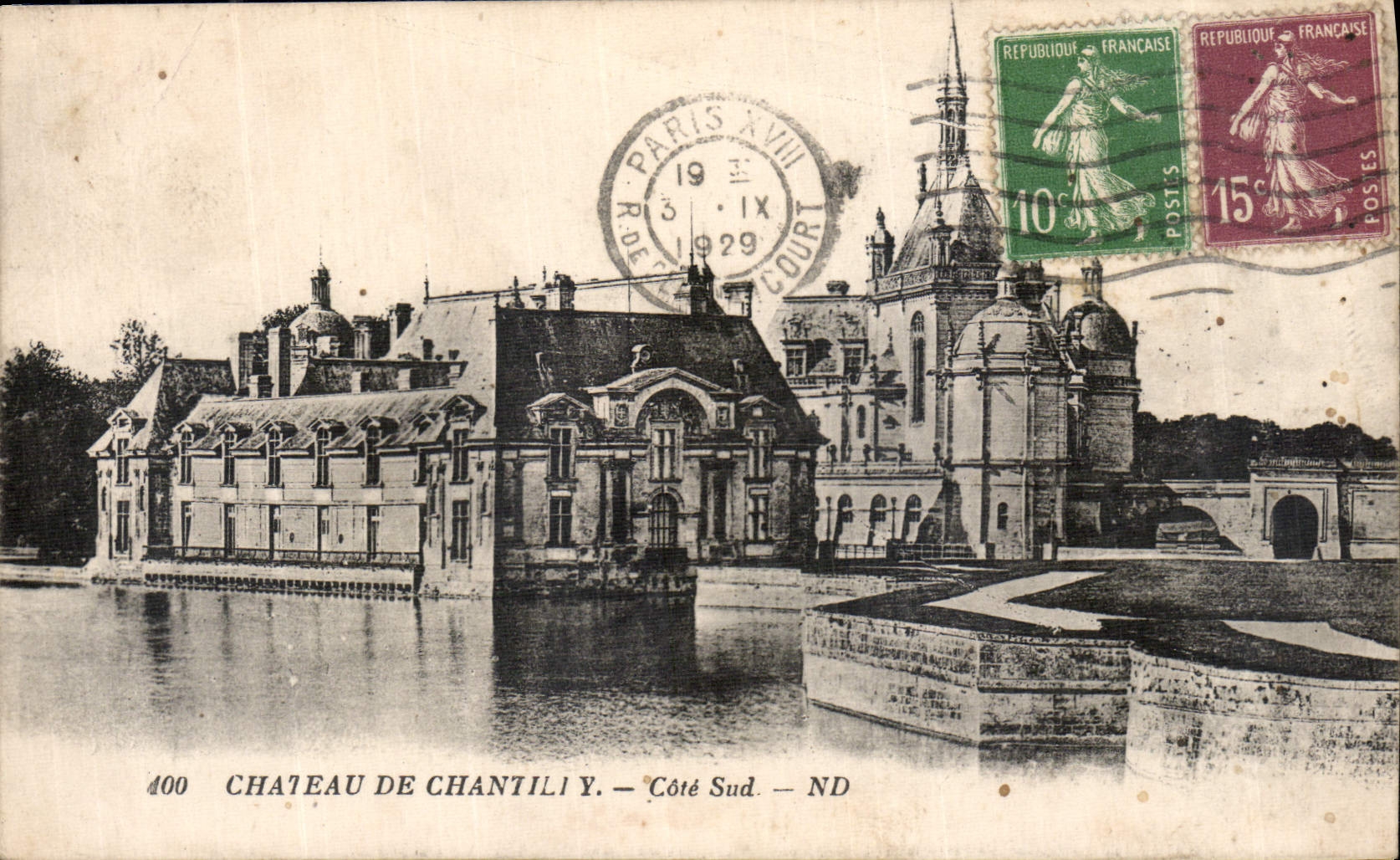 CPA Chateau de Chantilly Cote Sud 
