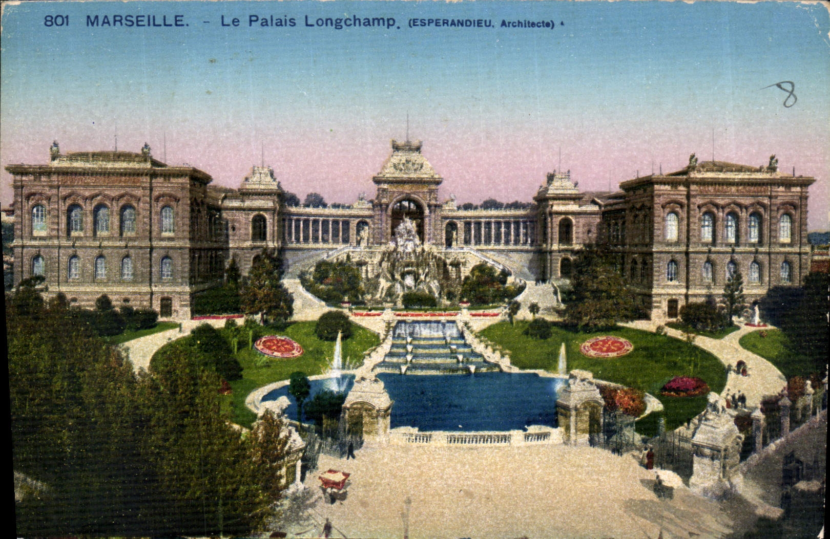 CPA Marseille le Palais Longchamp 