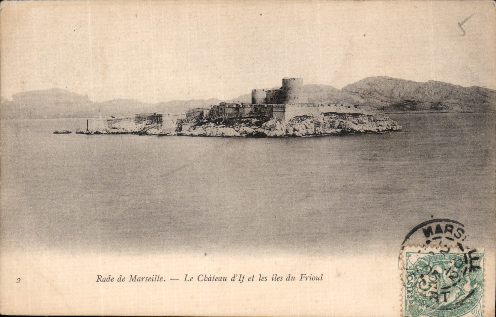 CPA Rade de Marseille le Chateau d'If et les Iles du Frioul 