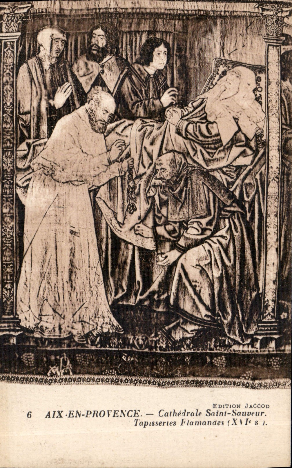 CPA Aix en Provence Cathedrale Saint Sauveur Tapisseries Flamandes XVI S 