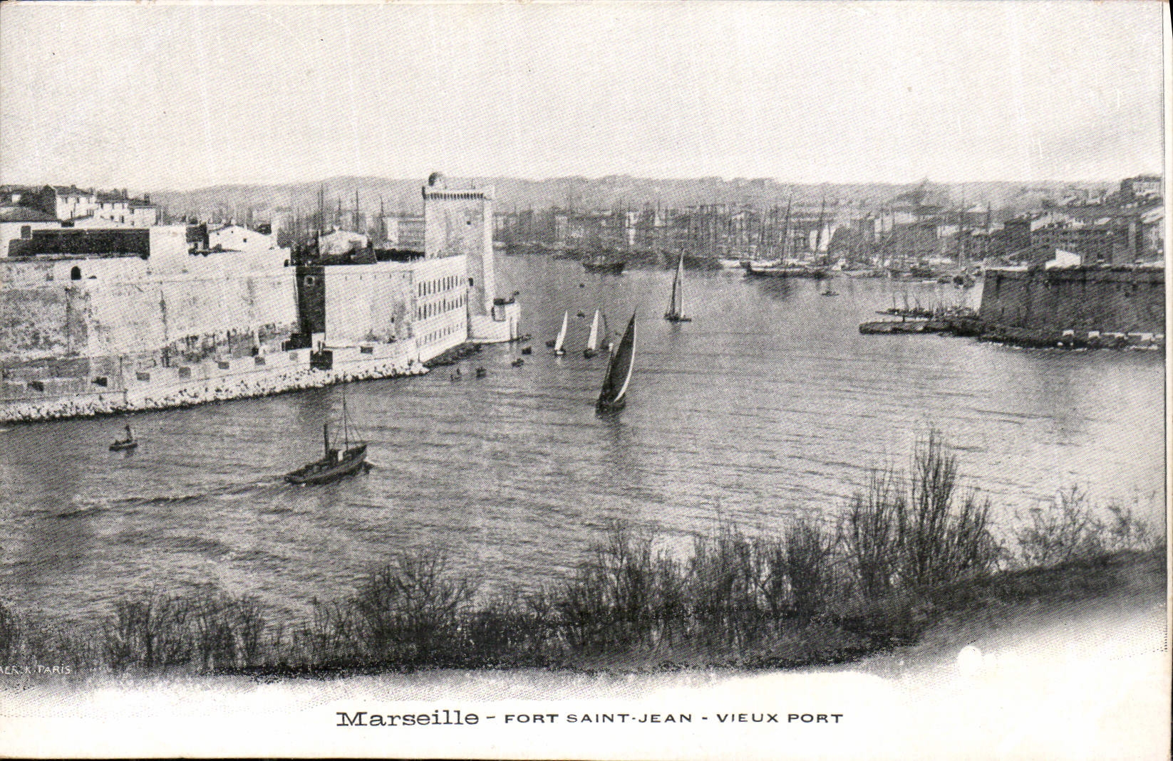 CPA Marseille Fort Saint jean Vieux Port 
