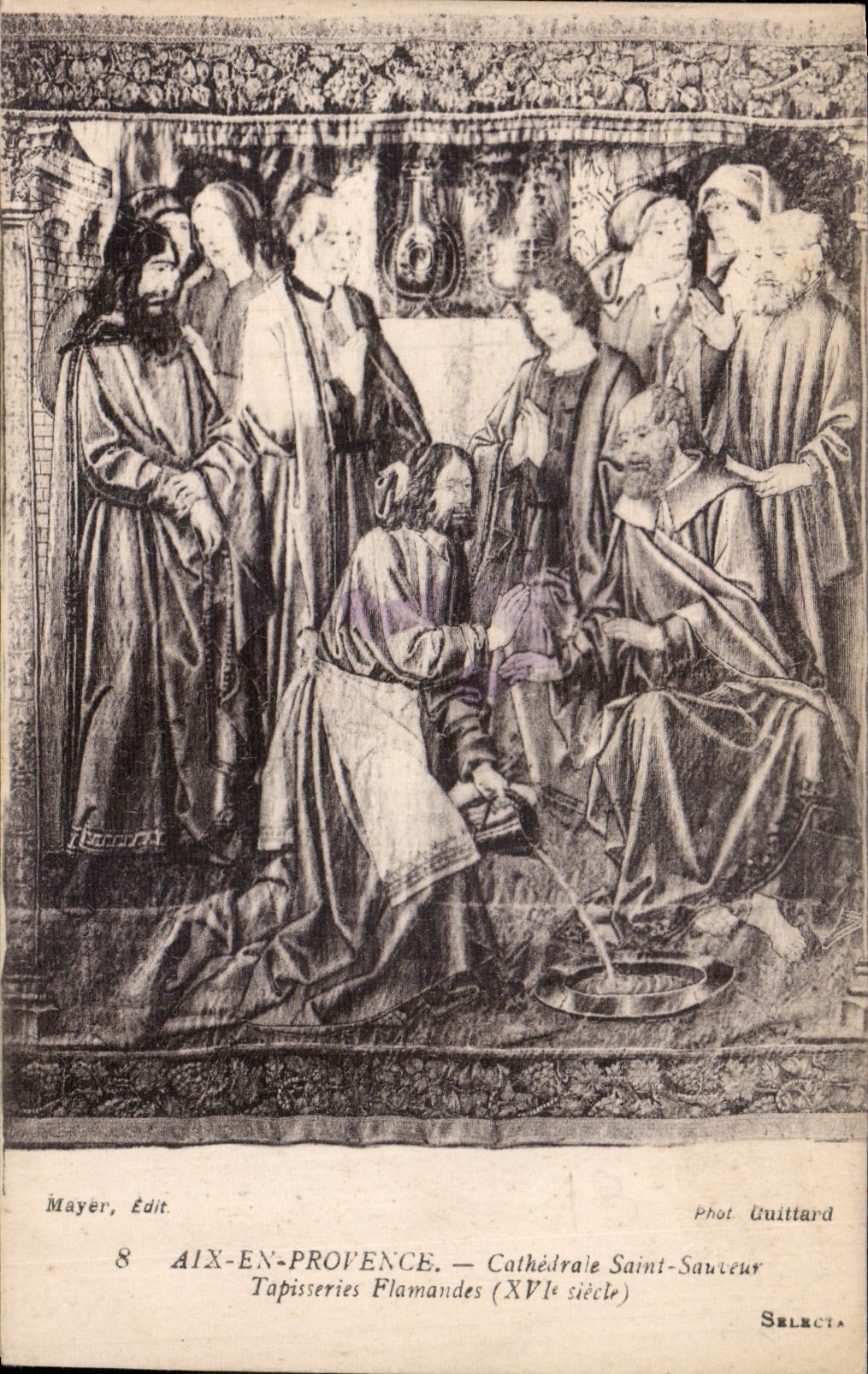CPA Aix en Provence Cathedrale Saint Sauveur Tapisseries Flamandes XVI siecle 