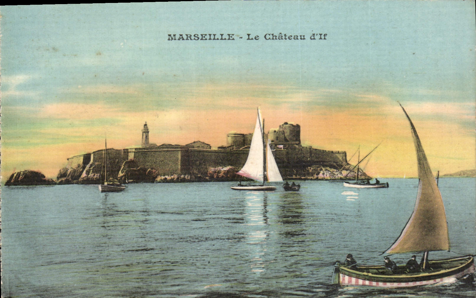CPA Marseille le Chateau d'If Bateaux