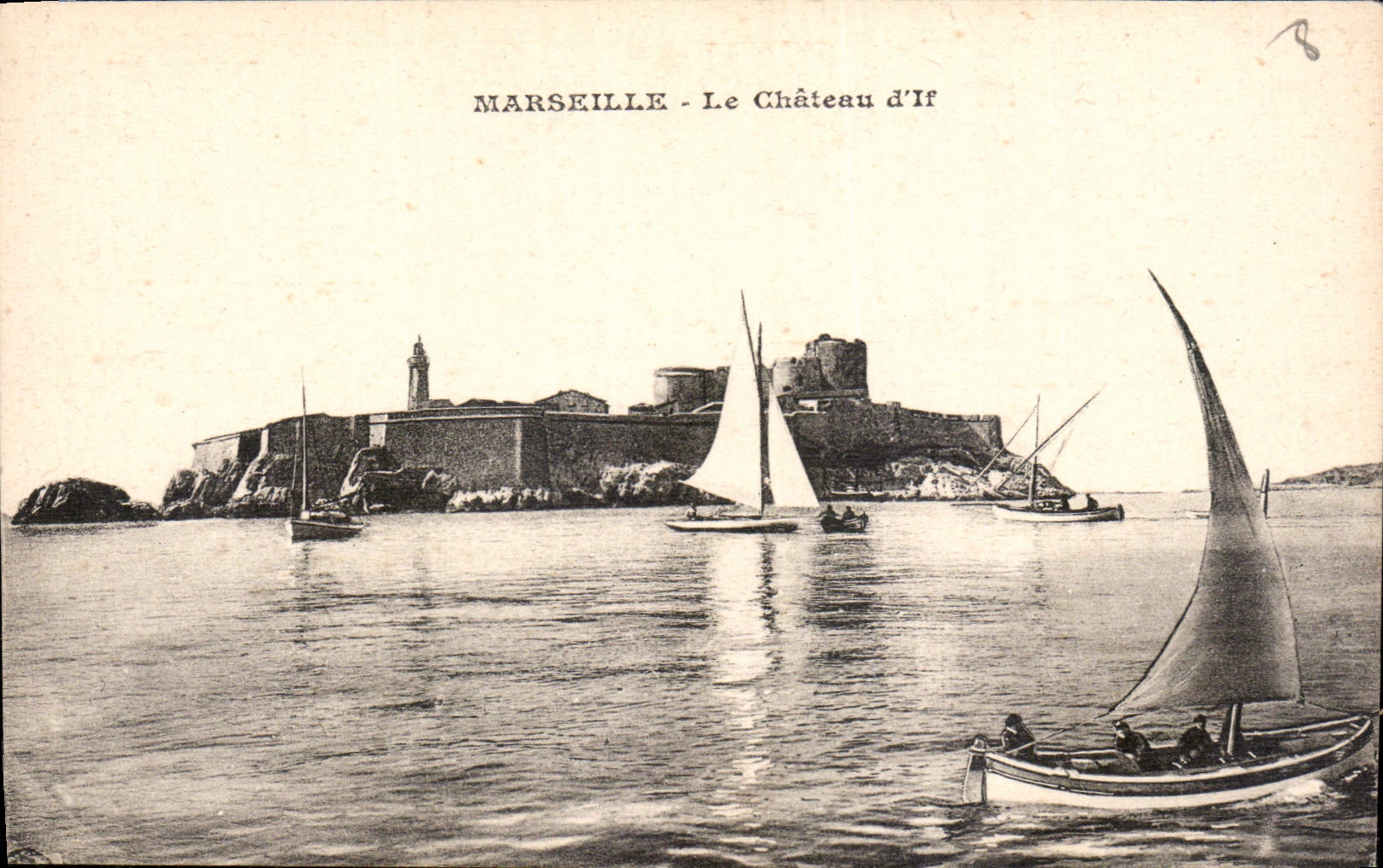 CPA Marseille le Chateau d'If Bateaux