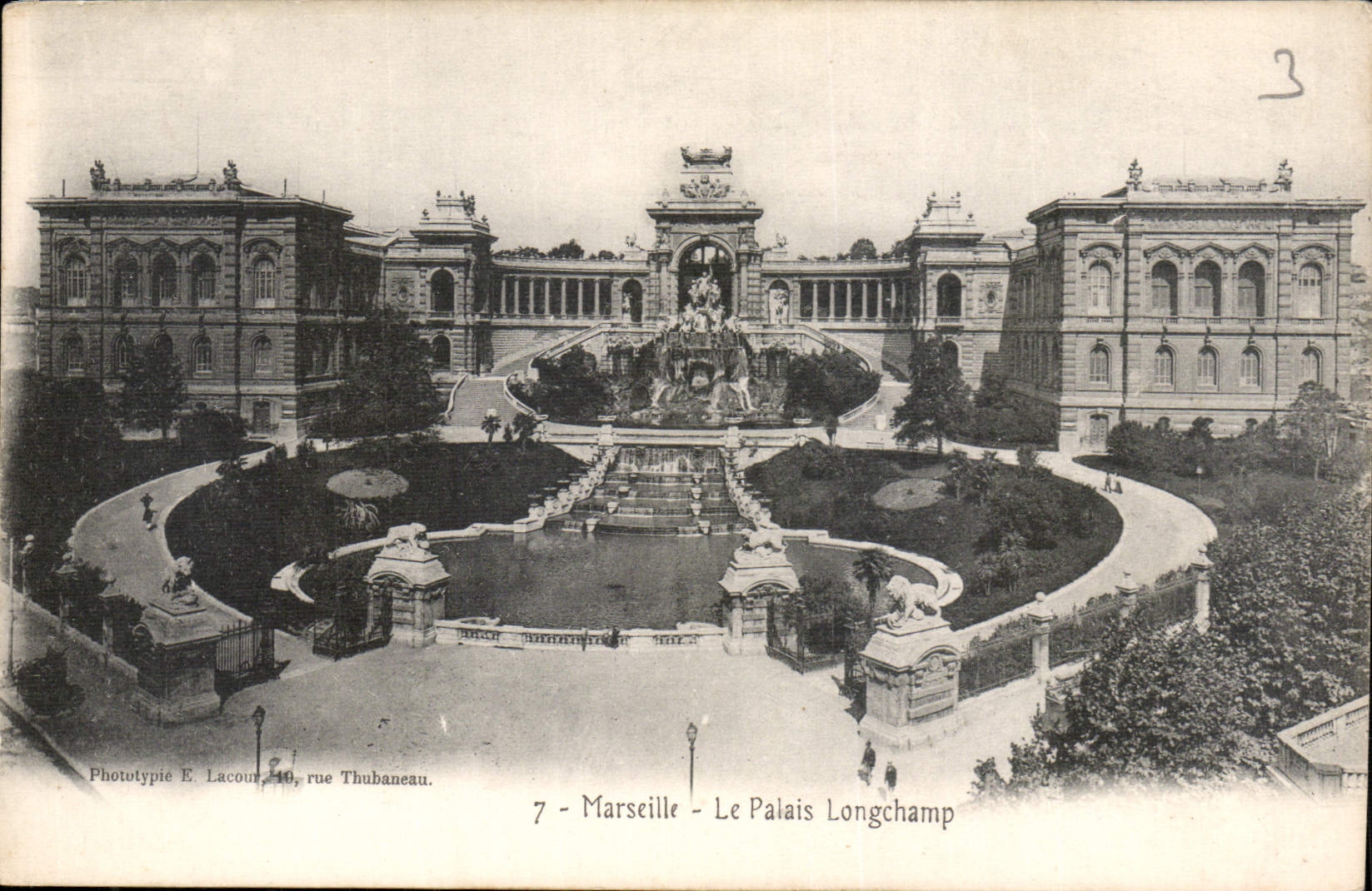 CPA Marseille Le Palais Longchamp 