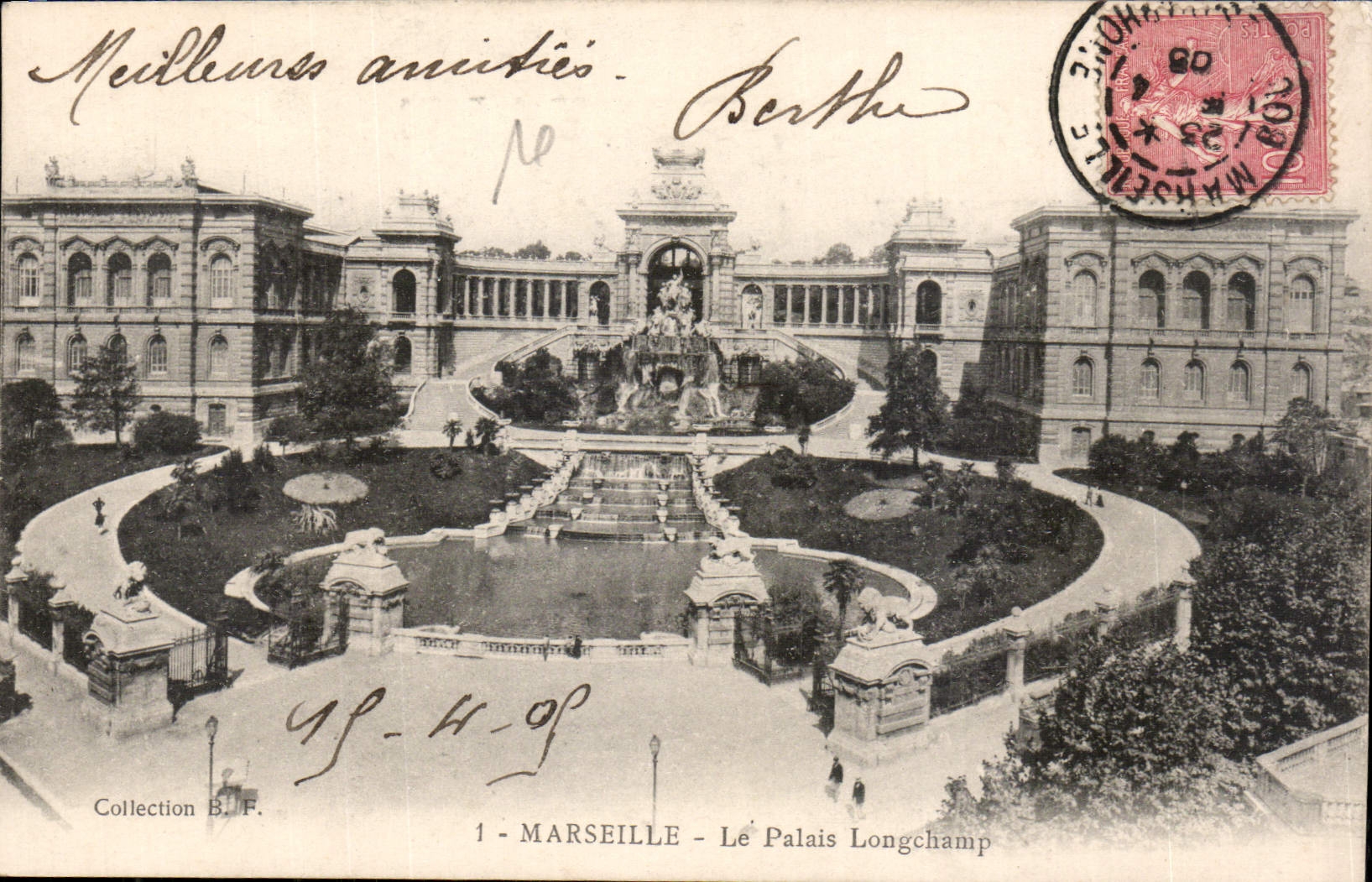 CPA Marseille Le Palais Longchamp 