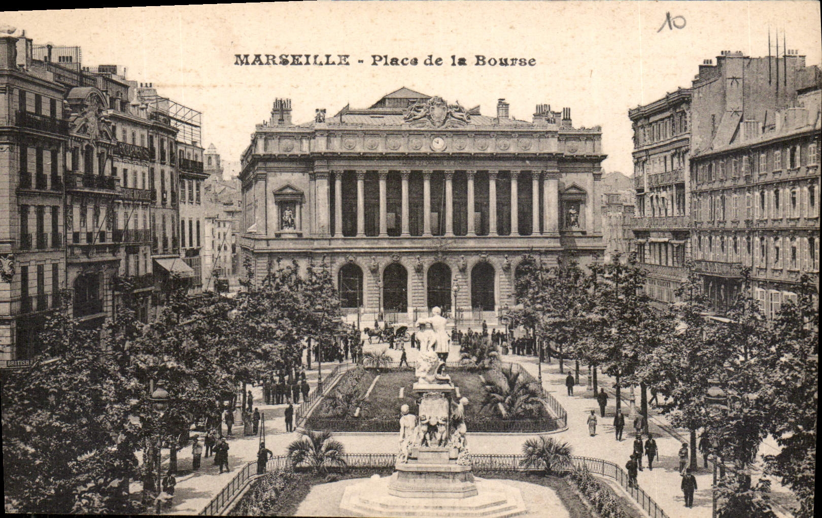 CPA Marseille Place de la Bourse 