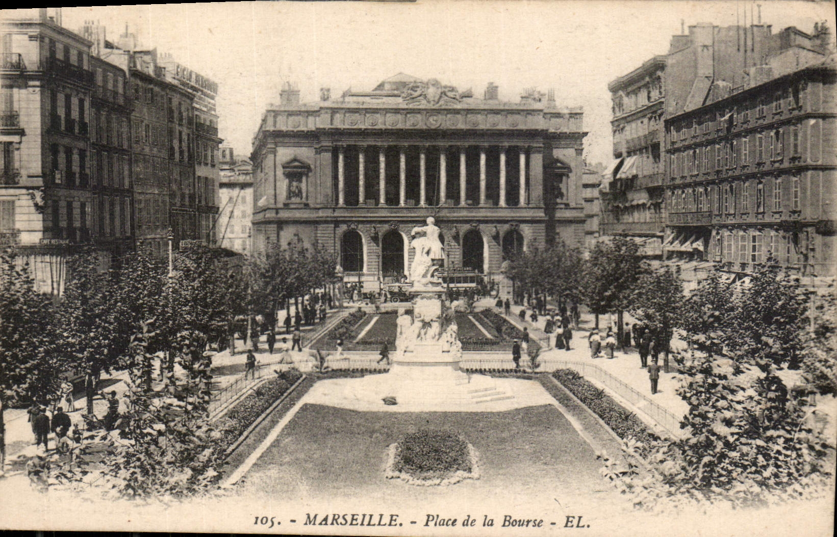CPA Marseille Place de la Bourse 