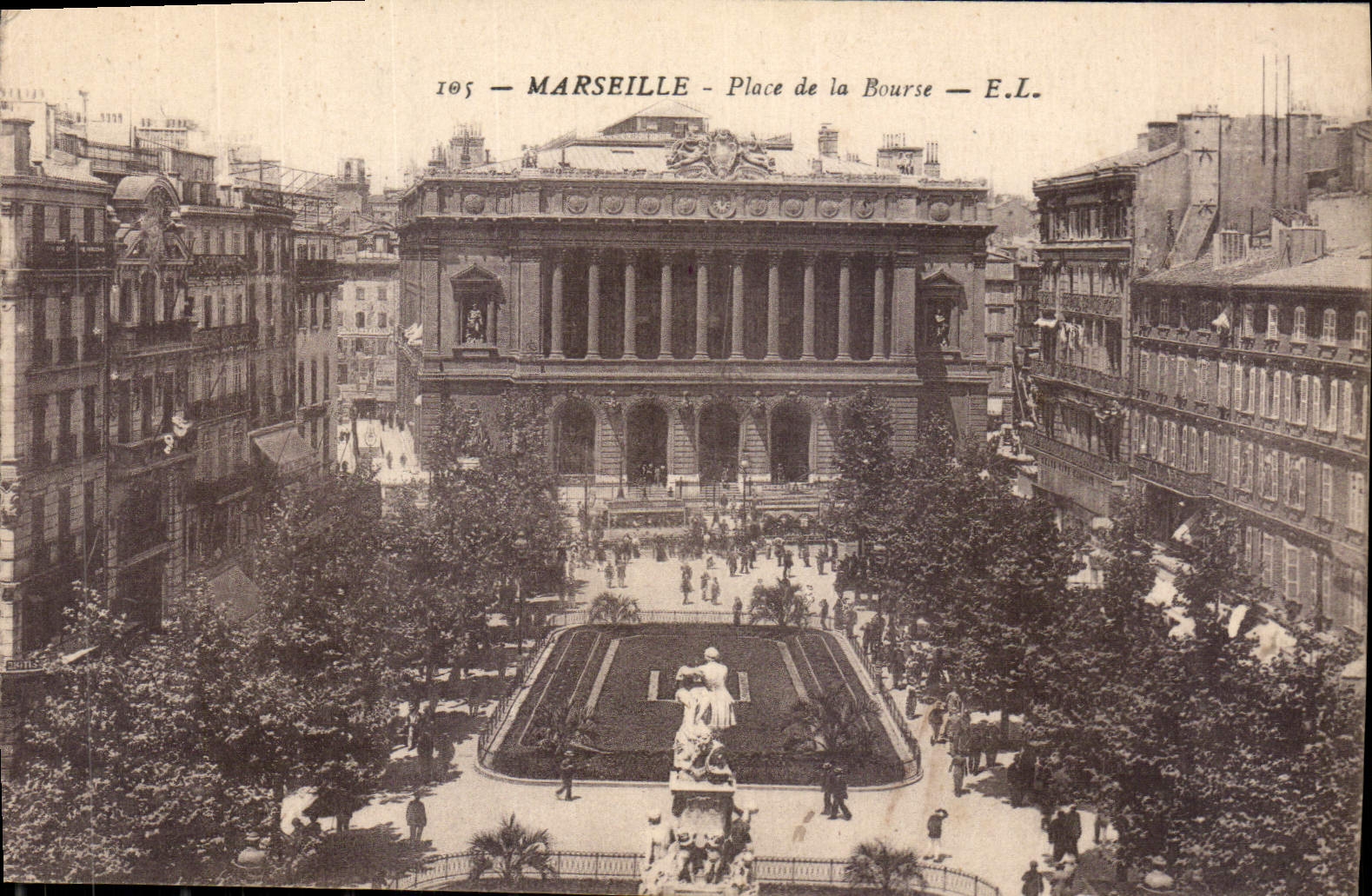 CPA Marseille Place de la Bourse 