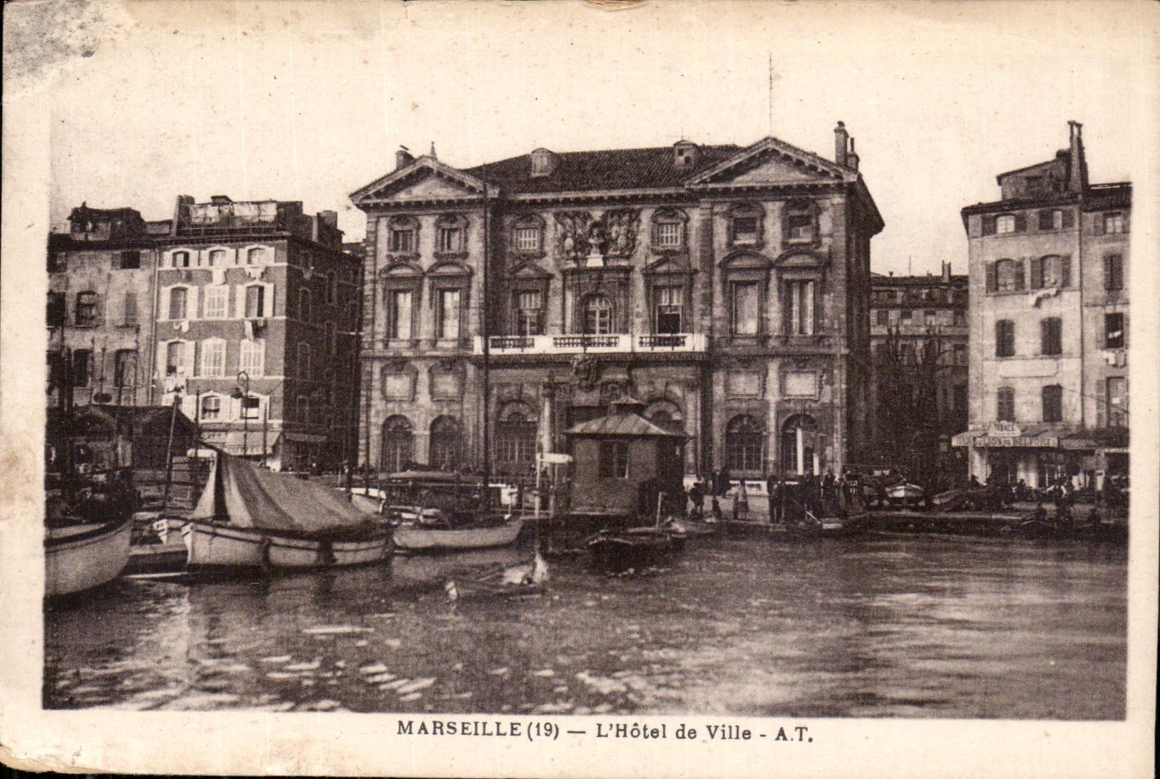 CPA Marseille l'Hotel de Ville 